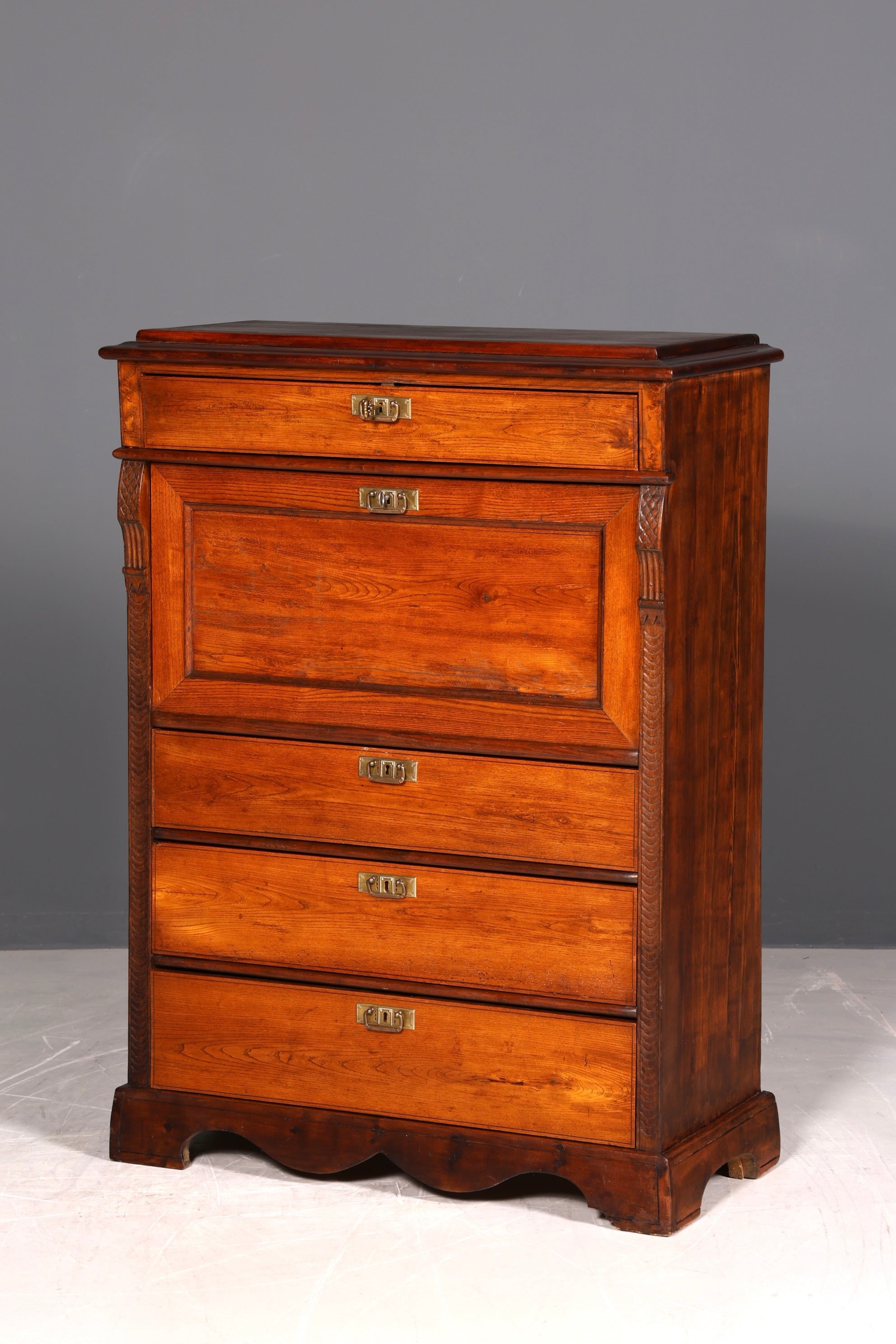 !Wunderschöner Gründerzeit Sekretär Vertiko Highboard Louis Philippe Kommode um 1880