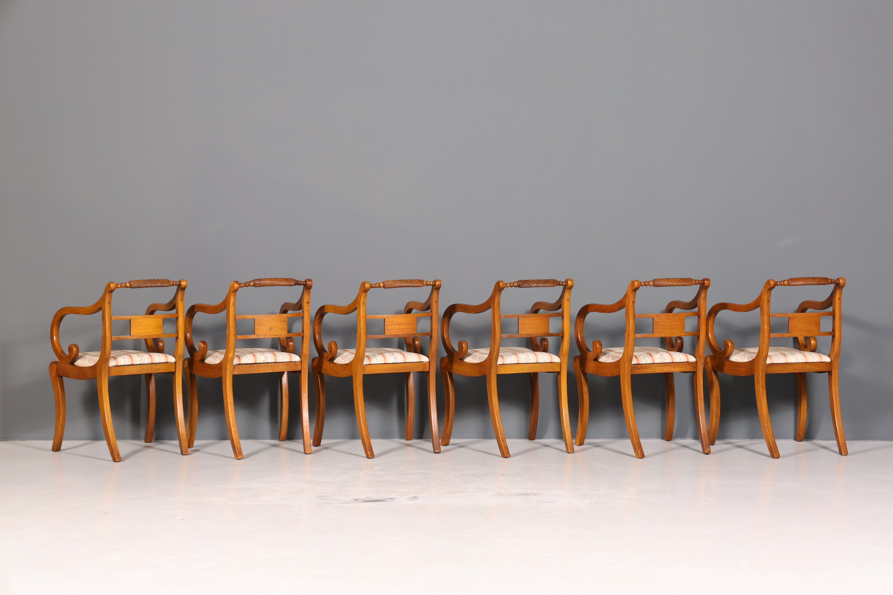6x Wunderschöne Englische Stühle Englisch Dining Chairs Armlehnstuhl Set Küchenstühle Stuhlset Armlehnstühle