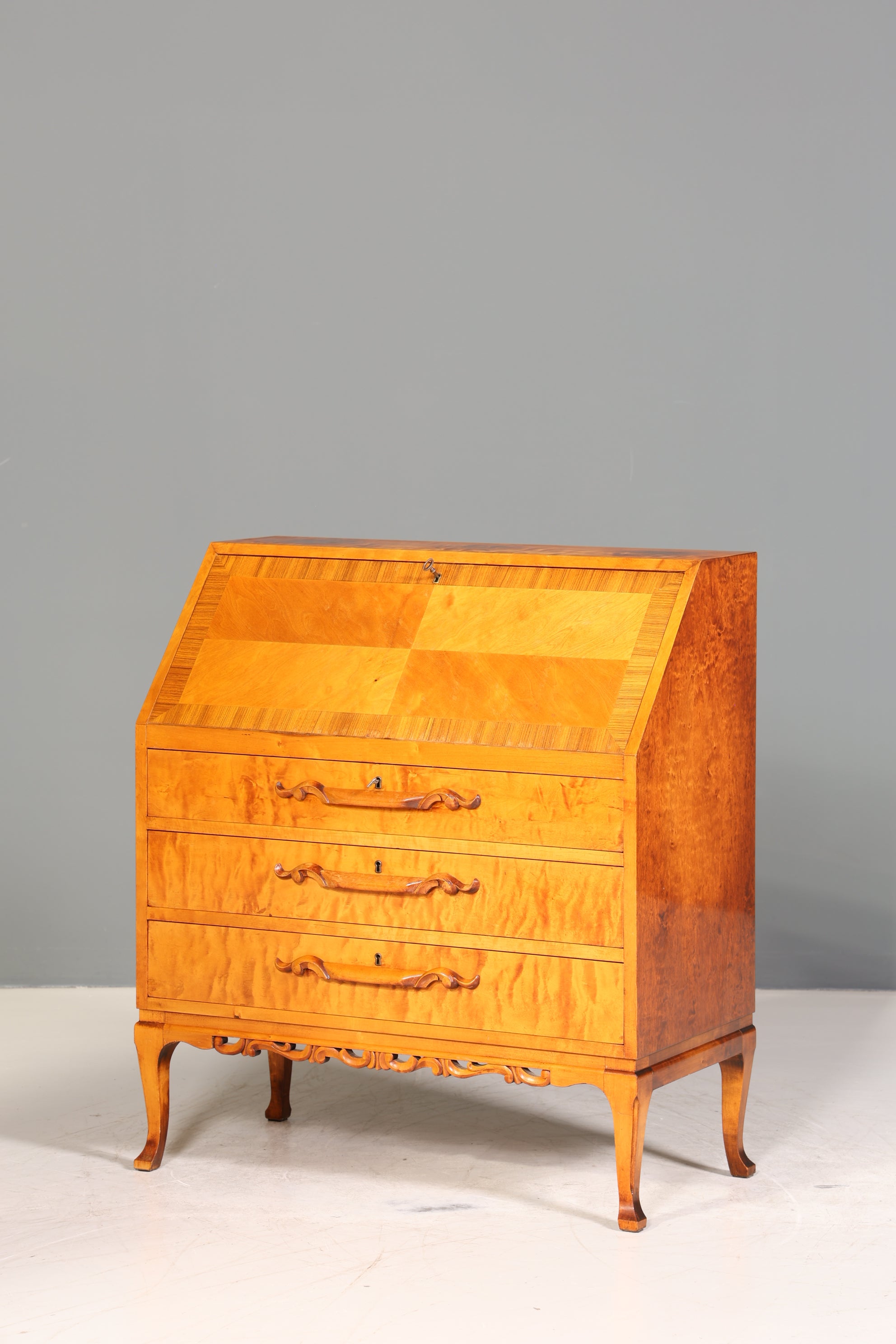 Traumhafter Sekretär um 1930 Büro Kommode echt Holz Sekretär Schreibtisch Kommode