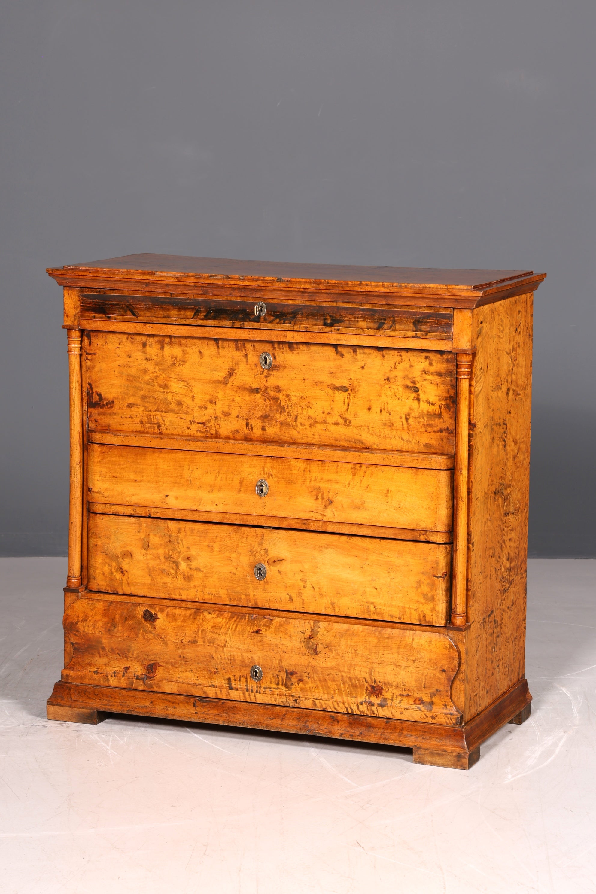 G794 Finish Wunderschöner Original Biedermeier Sekretär um 1860 Englisch Kommode Antik Bürokommode (Kopie)