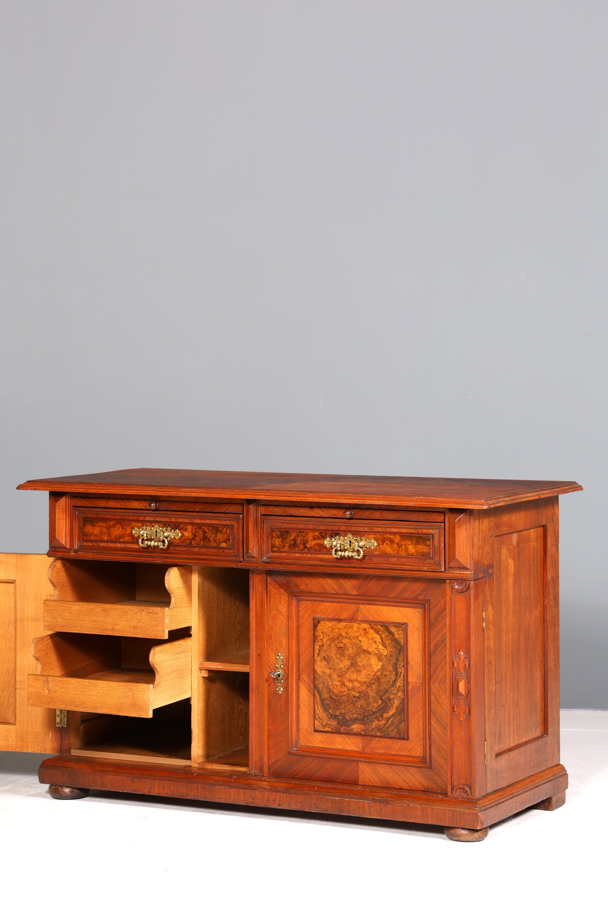 Wunderschöner Gründerzeit Schrank Antik echt Holz Sideboard um 1890 Kommode Anrichte