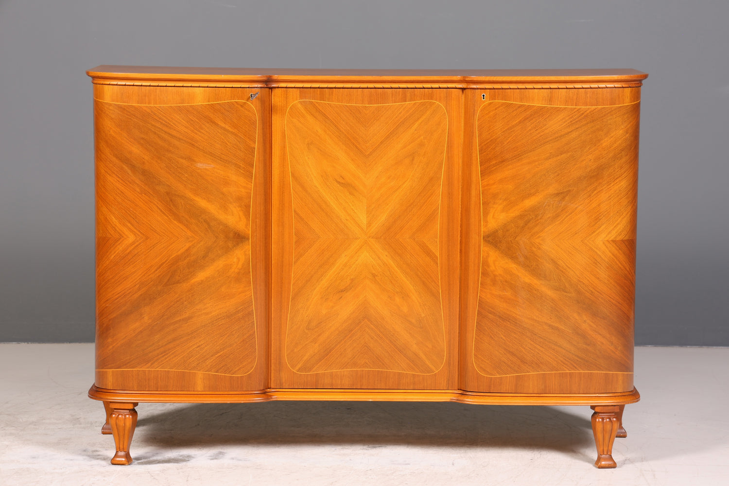 F128 Finish Stilvoller Original Art Deco Schrank Vertiko Kleiderschrank um 1940