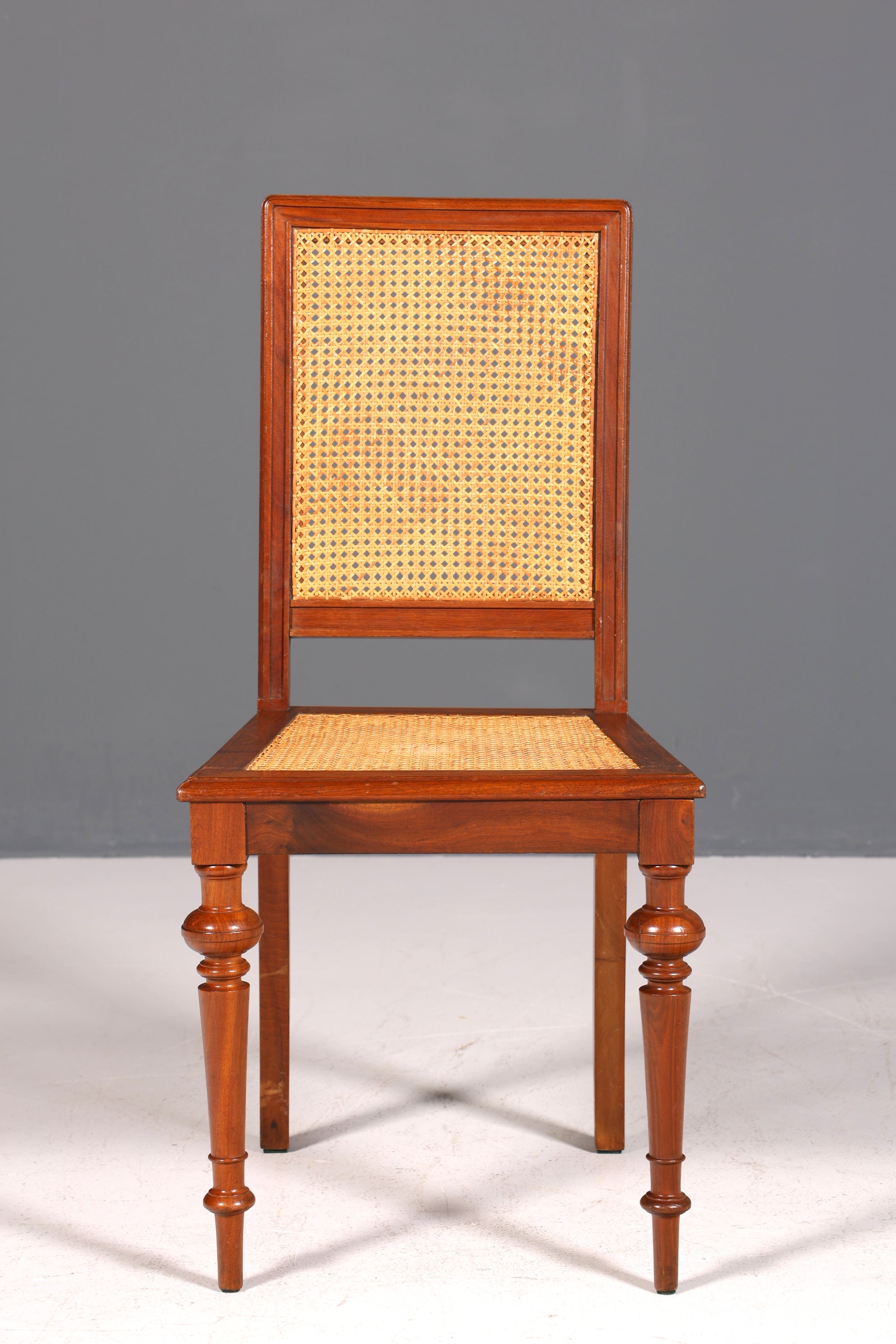 Stilvoller Gründerzeit Stuhl Antik Korbgeflecht Schreibtisch Stuhl Sekretär Stuhl Antik Küchenstuhl 2 von 2