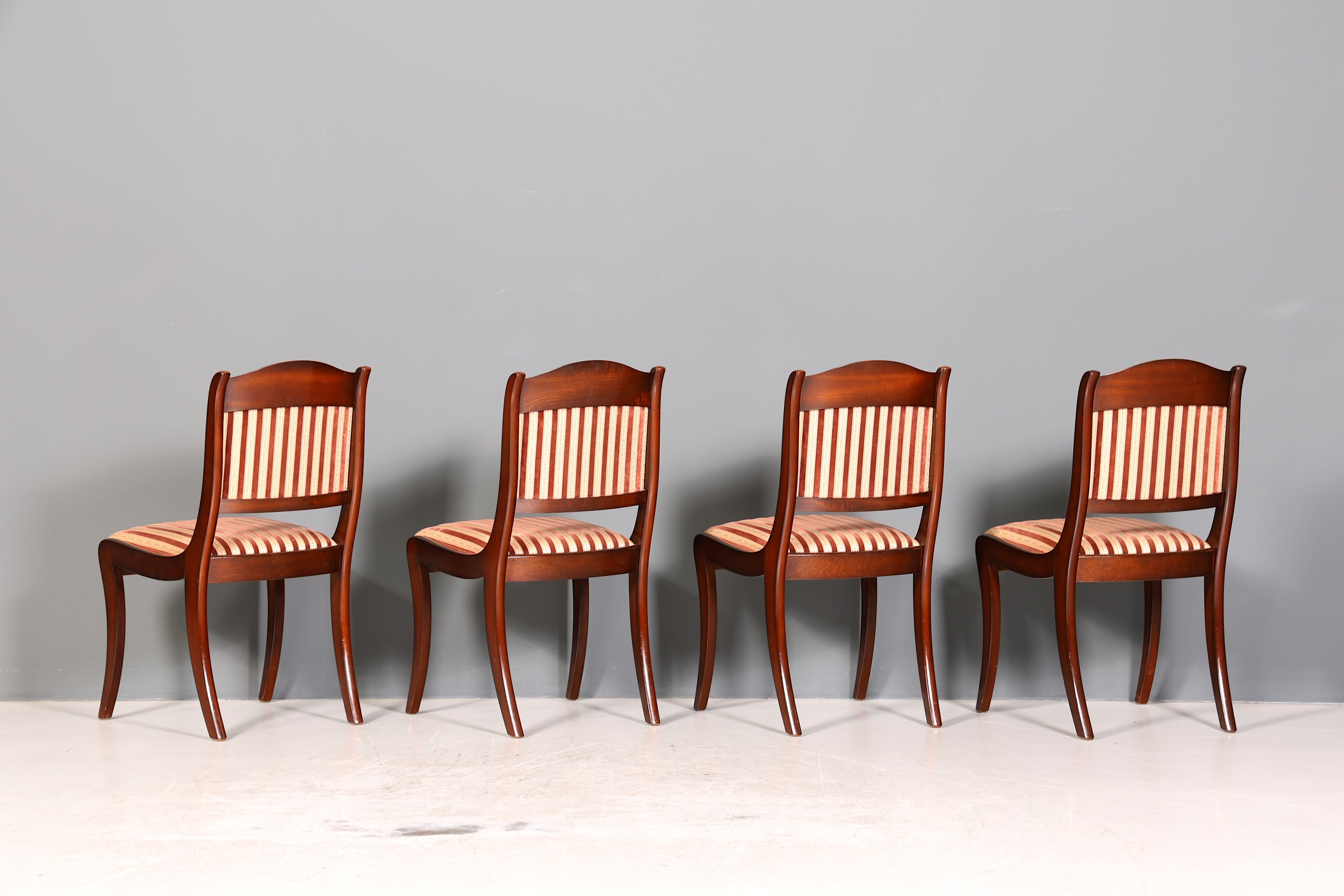 4x Wunderschöne Original Heldense Stühle Biedermeier Stil Englisch Stuhlset Antik Stil Küchenstühle