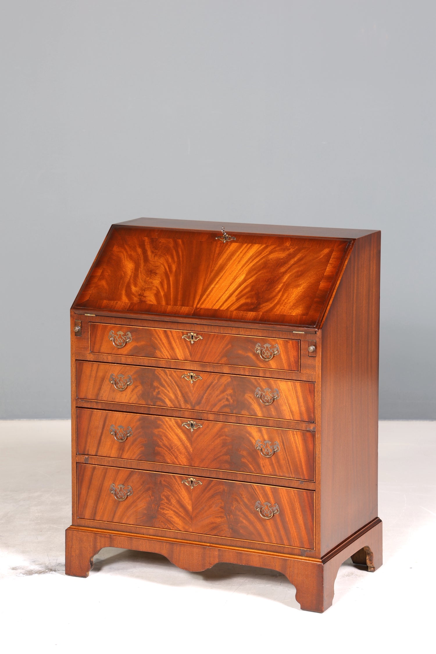 Wunderschöner Englischer Sekretär Schreibkommode Mahagoni Schreibtisch Kommode