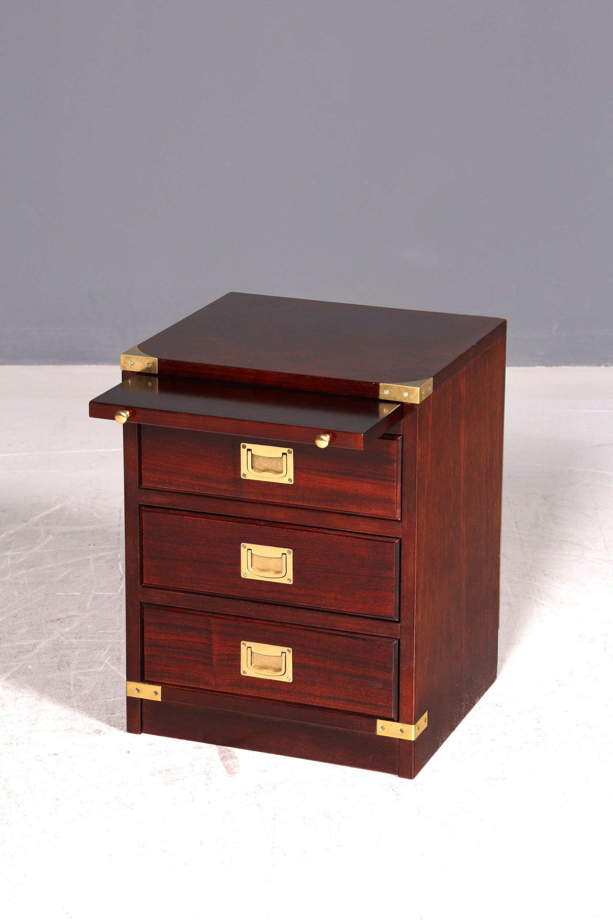 Traumhafte Englische Maritime Kommode Schiffs Nachttisch Military Chest Ablagetisch Kolonial Antik Vintage