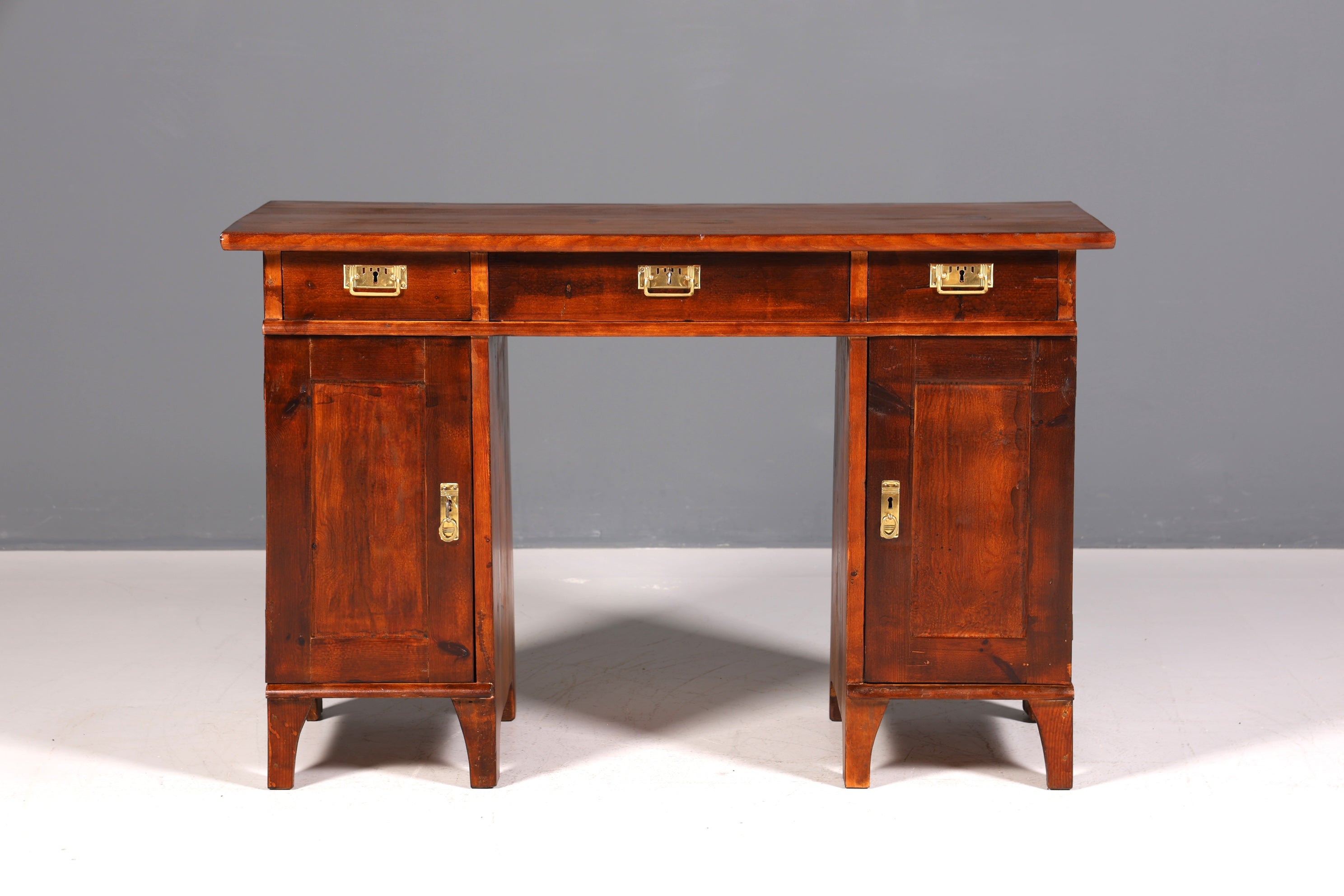 Wunderschöner Jugendstil Schreibtisch echt Holz Office Table Antik Bürotisch