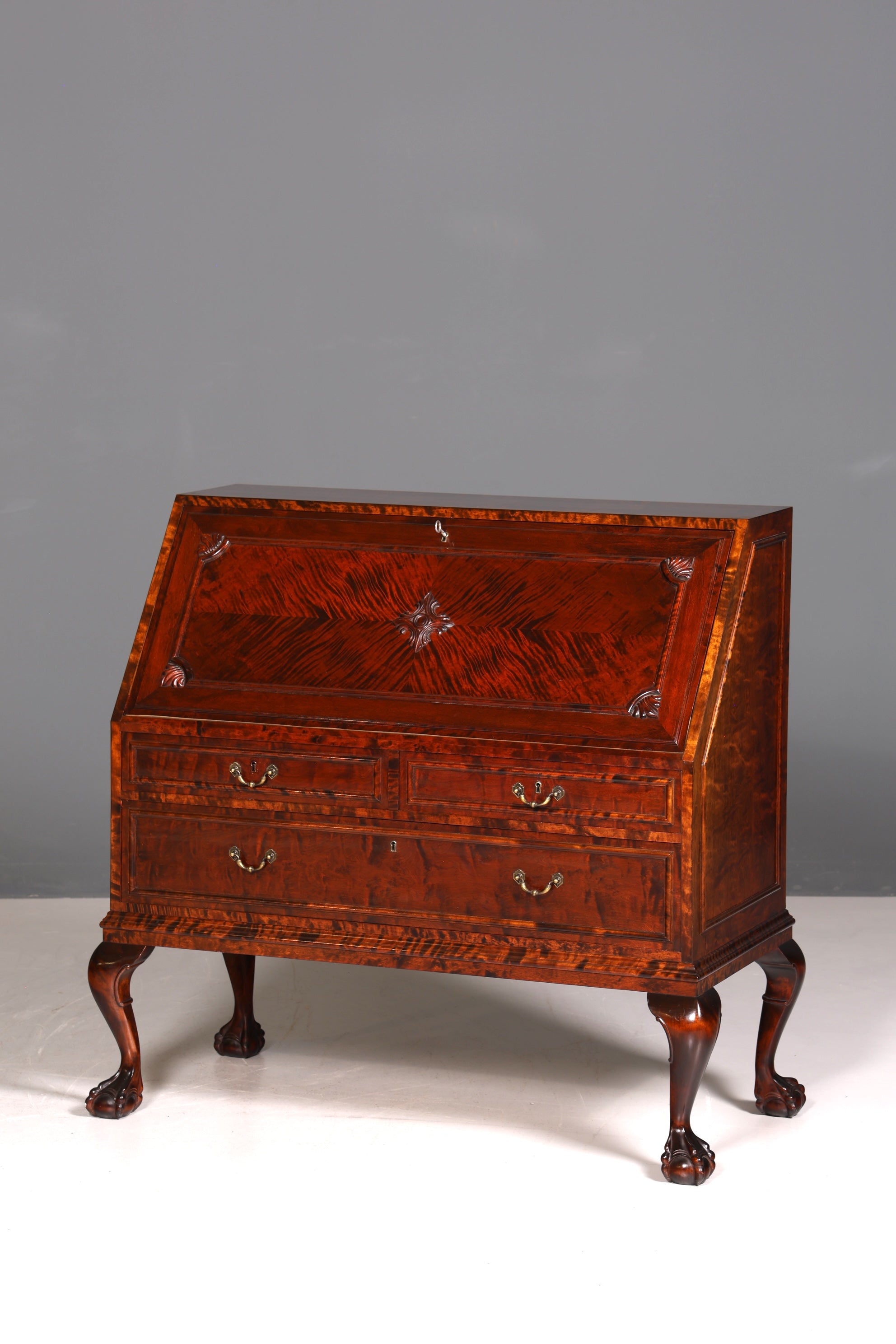 Stilvoller Sekretär um 1930 Büro Kommode echt Holz Schreibtisch Bürokommode Office Secretary