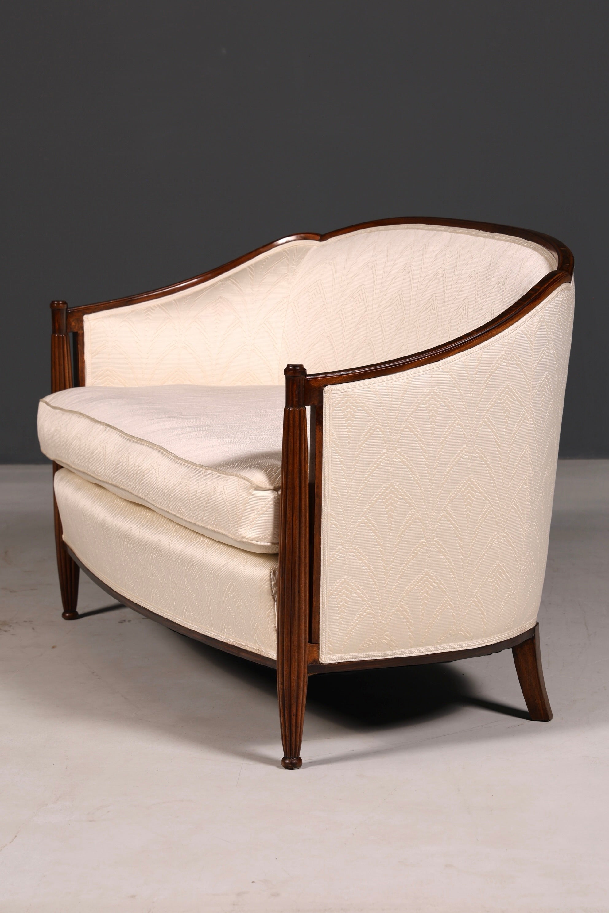 Elegant Art Deco sofa bench 2-seater vintage lounge sofa upholstered sofa salon sofa