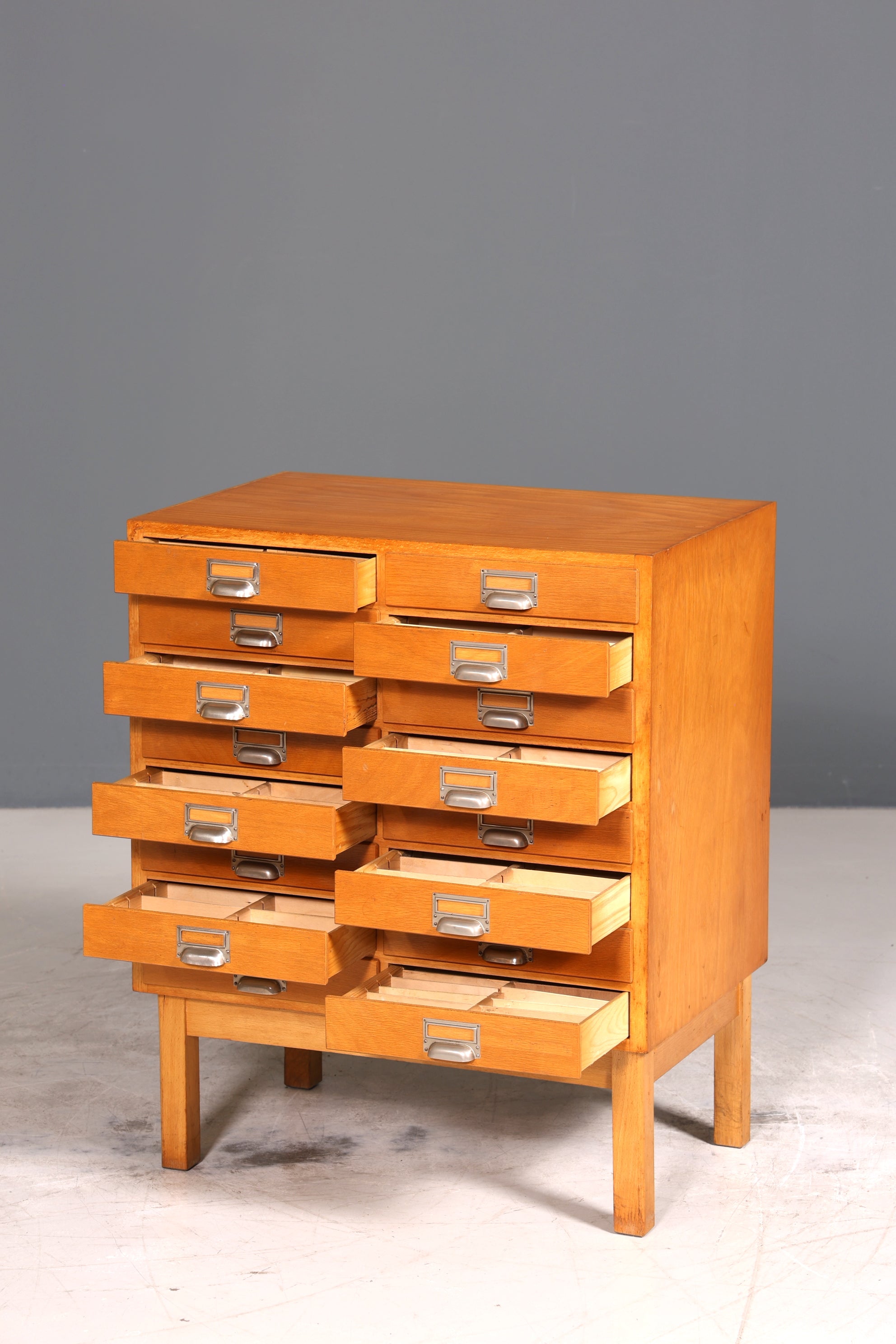E895 Finish Wunderschöne Mid Century Kommode Vintage Bauhaus Apotheker Schrank Retro Schubladenkommode