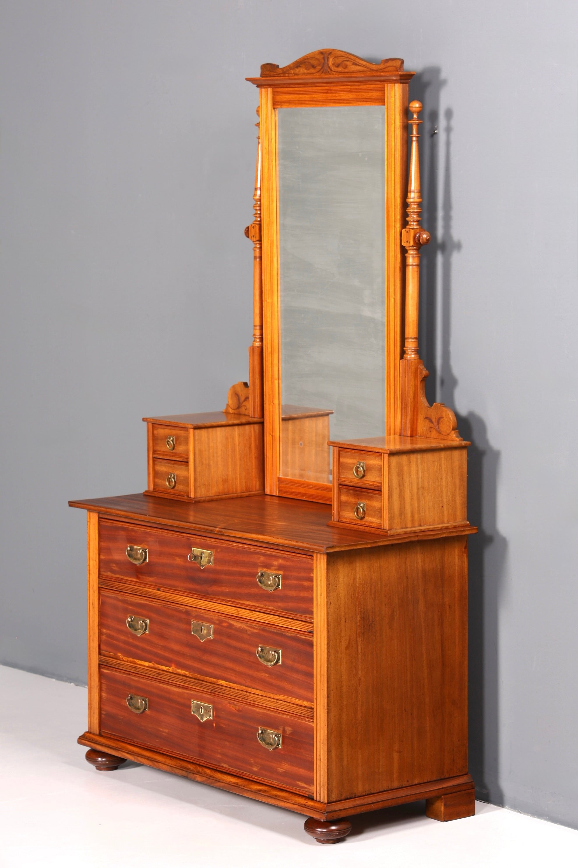 Wunderschöne Jugendstil Kommode Antik Sideboard mit Spiegel Gründerzeit Flurkommode Frisierkommode