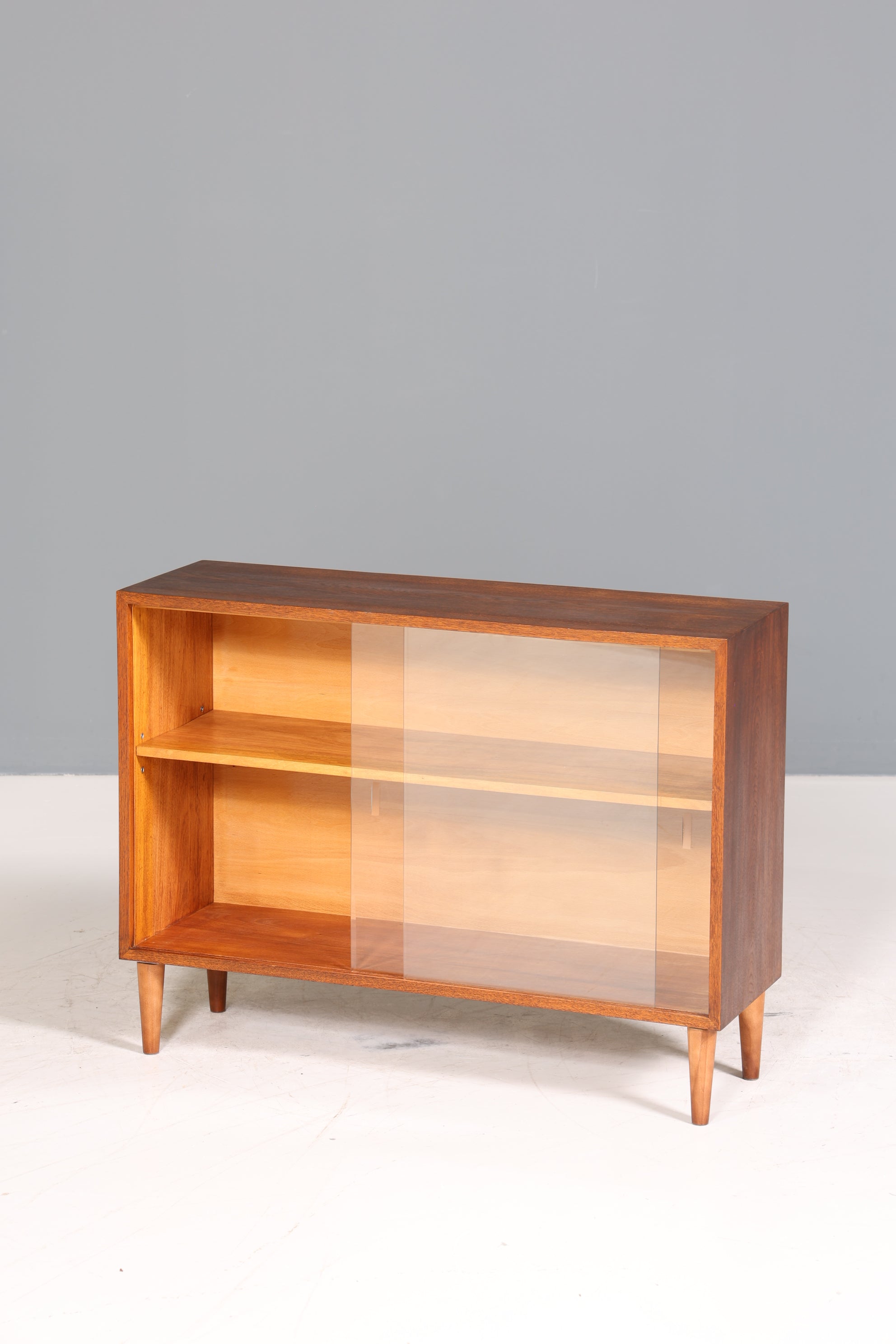 Wunderschöne Mid Century Vitrine Vintage Regal Retro Bücherregal 2 von 2