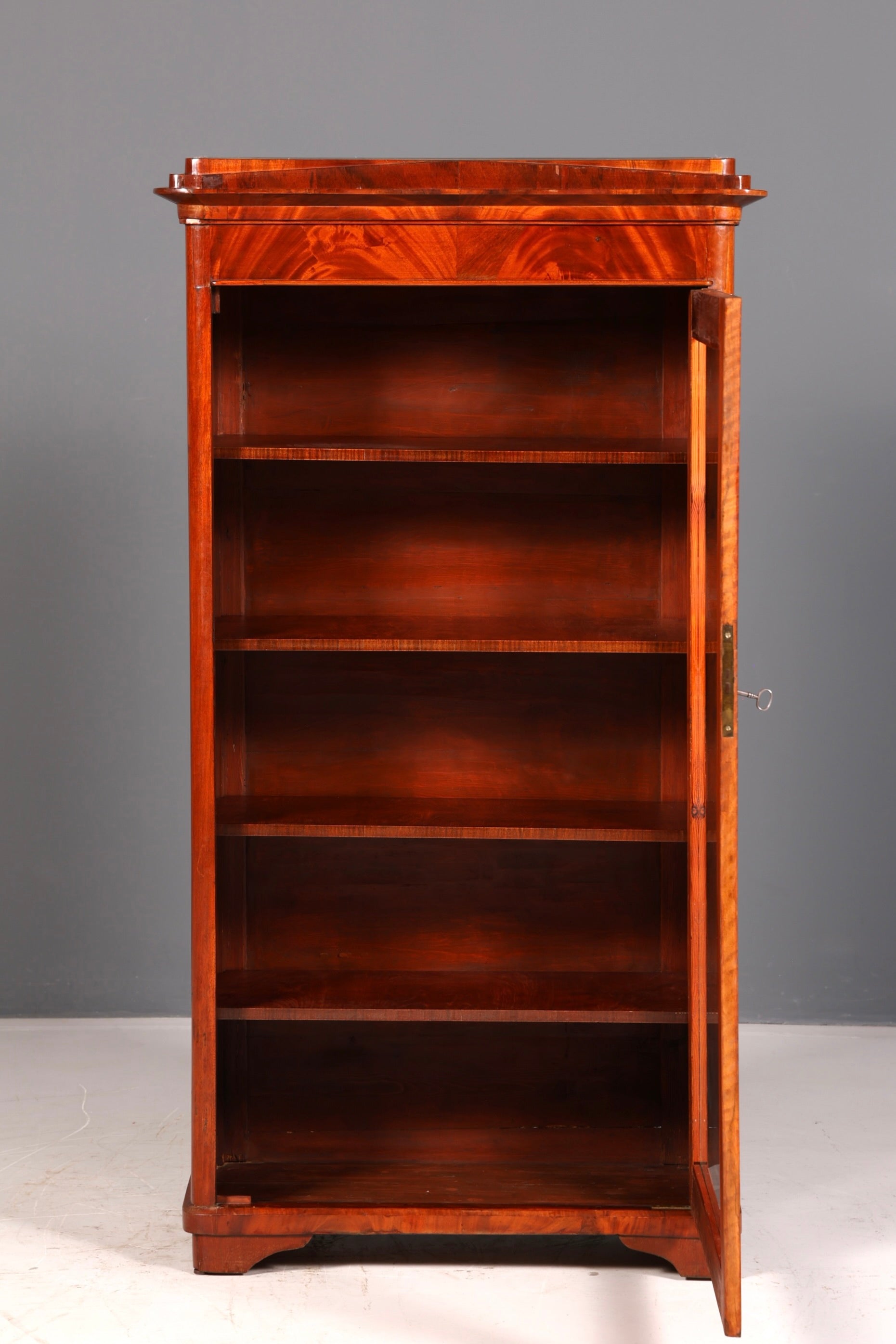 Traumhafte Louis Philippe Vitrine Antik Biedermeier Schrank Echt Holz um 1880 Glasvitrine Vintage