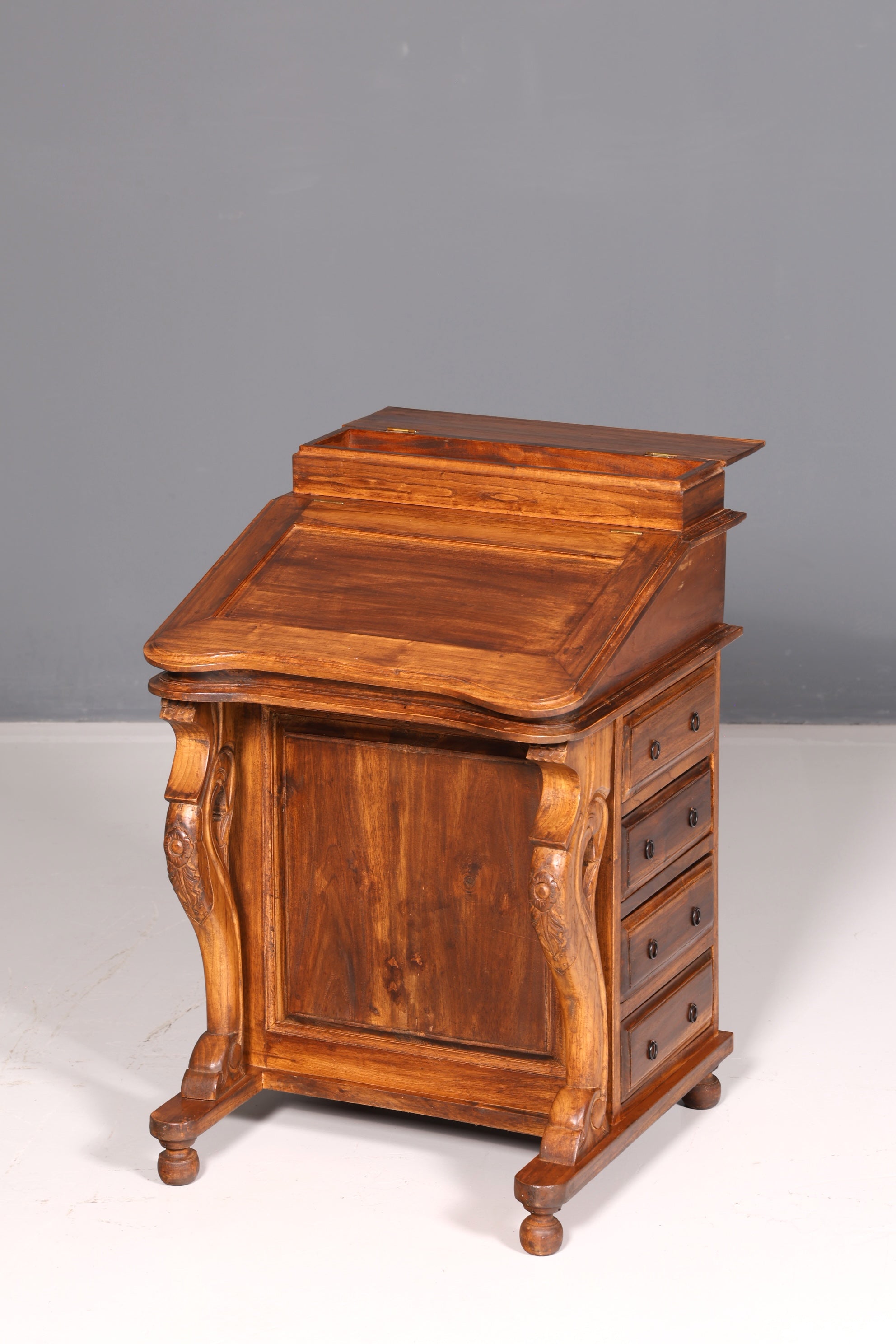 Wunderschöner Englischer Davenport Schreibtisch Desk Sekretär Schreibkommode Viktiorianischen Stil Kommode Antik Vintage