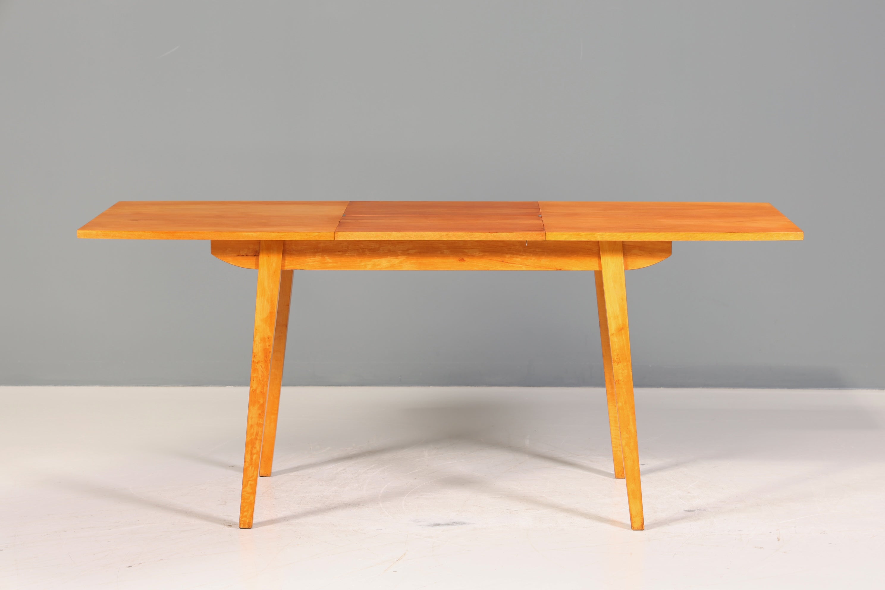 Schlichter Mid Century Esstisch ausziehbarer Vintage Tisch Retro Küchentisch