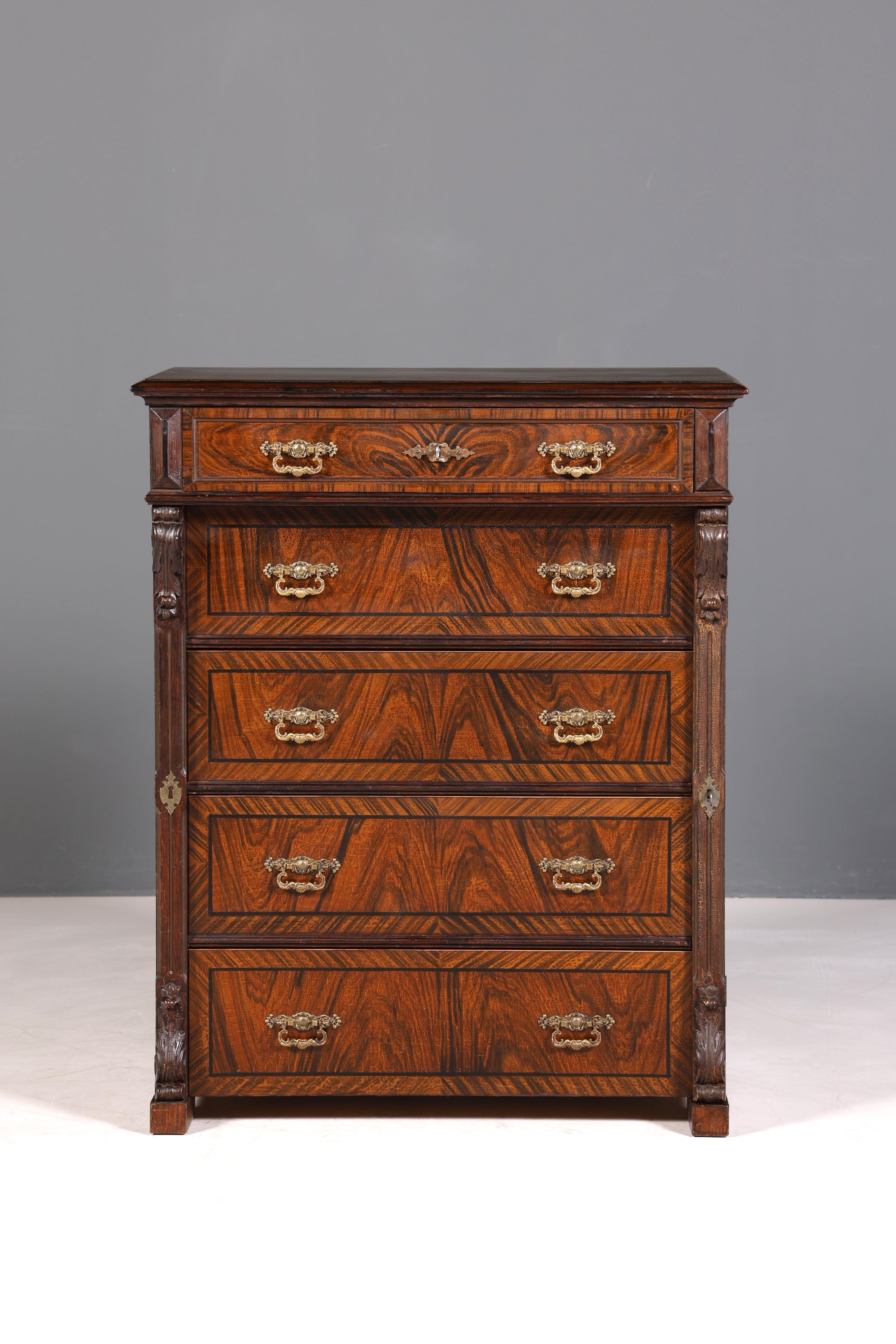 Wunderschöne Gründerzeit Kommode Jugendstil Schubladenkommode Antik Vertiko Wäschekommode