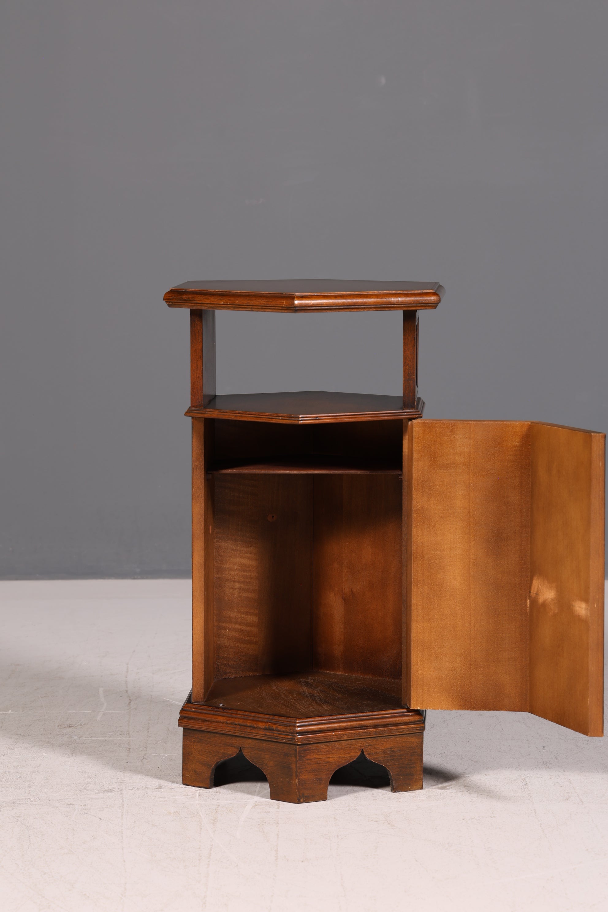 Wunderschöner Barock Stil Beistelltisch Echt Holz Tisch Ablagetisch Telefontisch Beistellschrank Antik Vintage