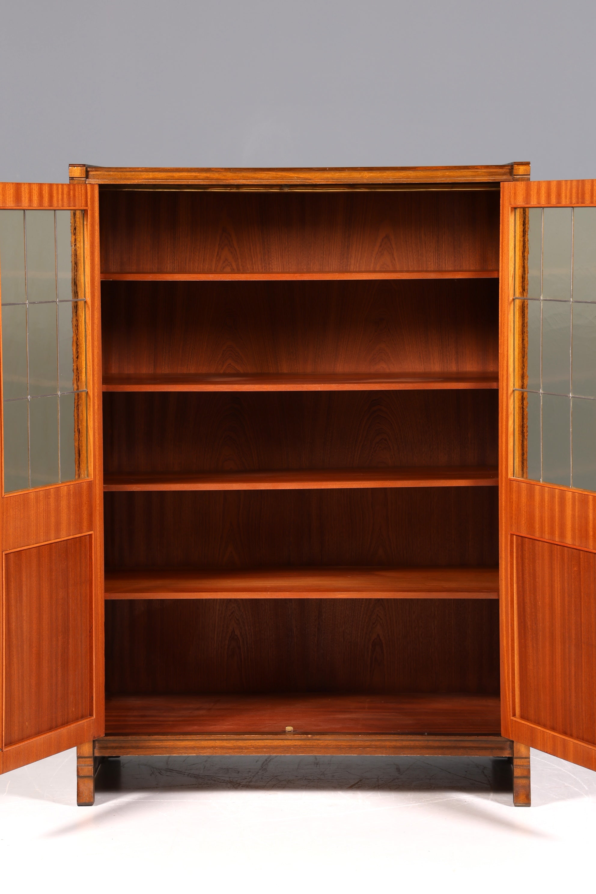 Traumhafte Jugendstil Vitrine Antike Holz Bücherschrank Eiche Antik Schrank Geschirrschrank