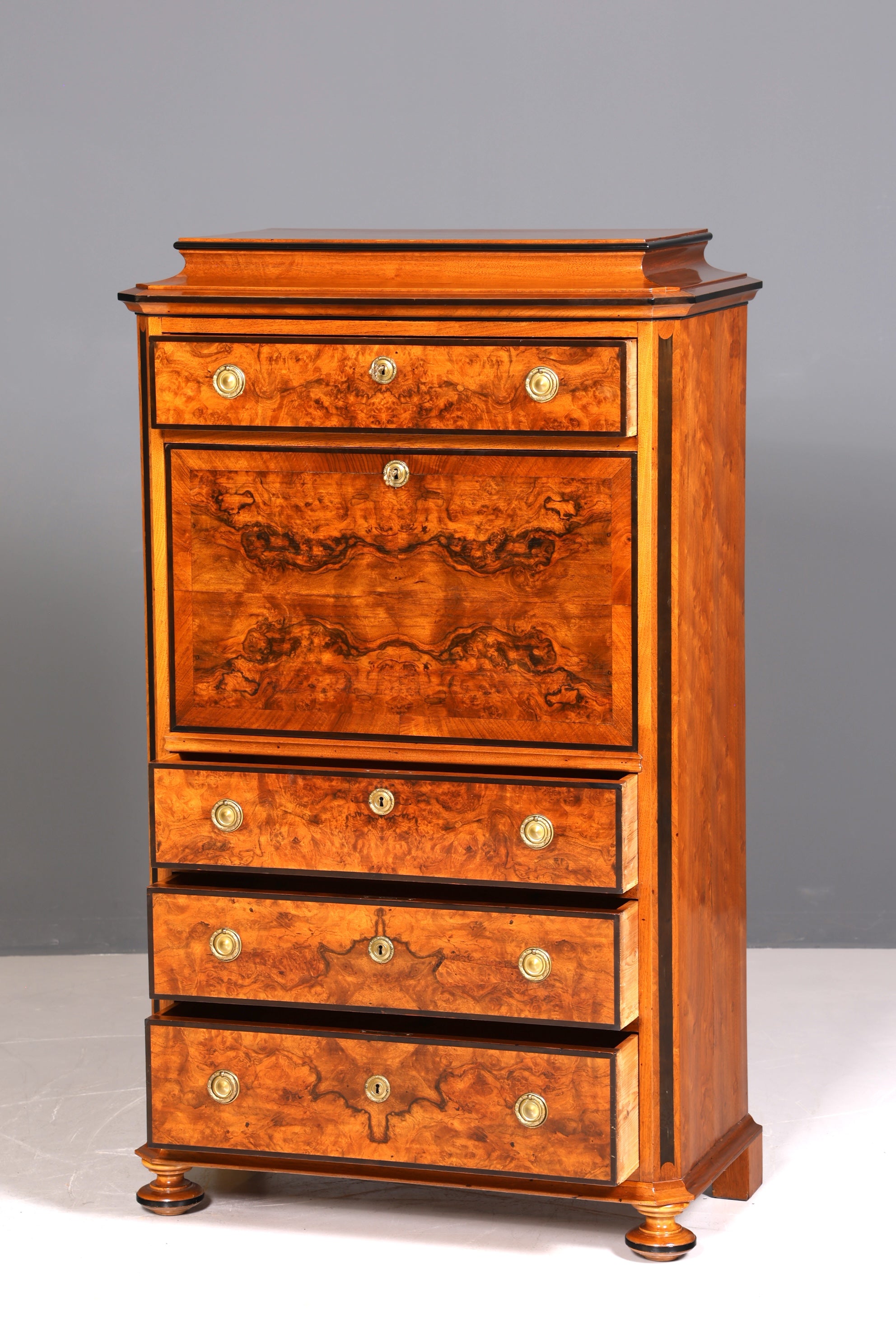 Traumhafter Louis Philippe Sekretär Vertiko Biedermeier Kommode Schubladenkommode Chiffoniere