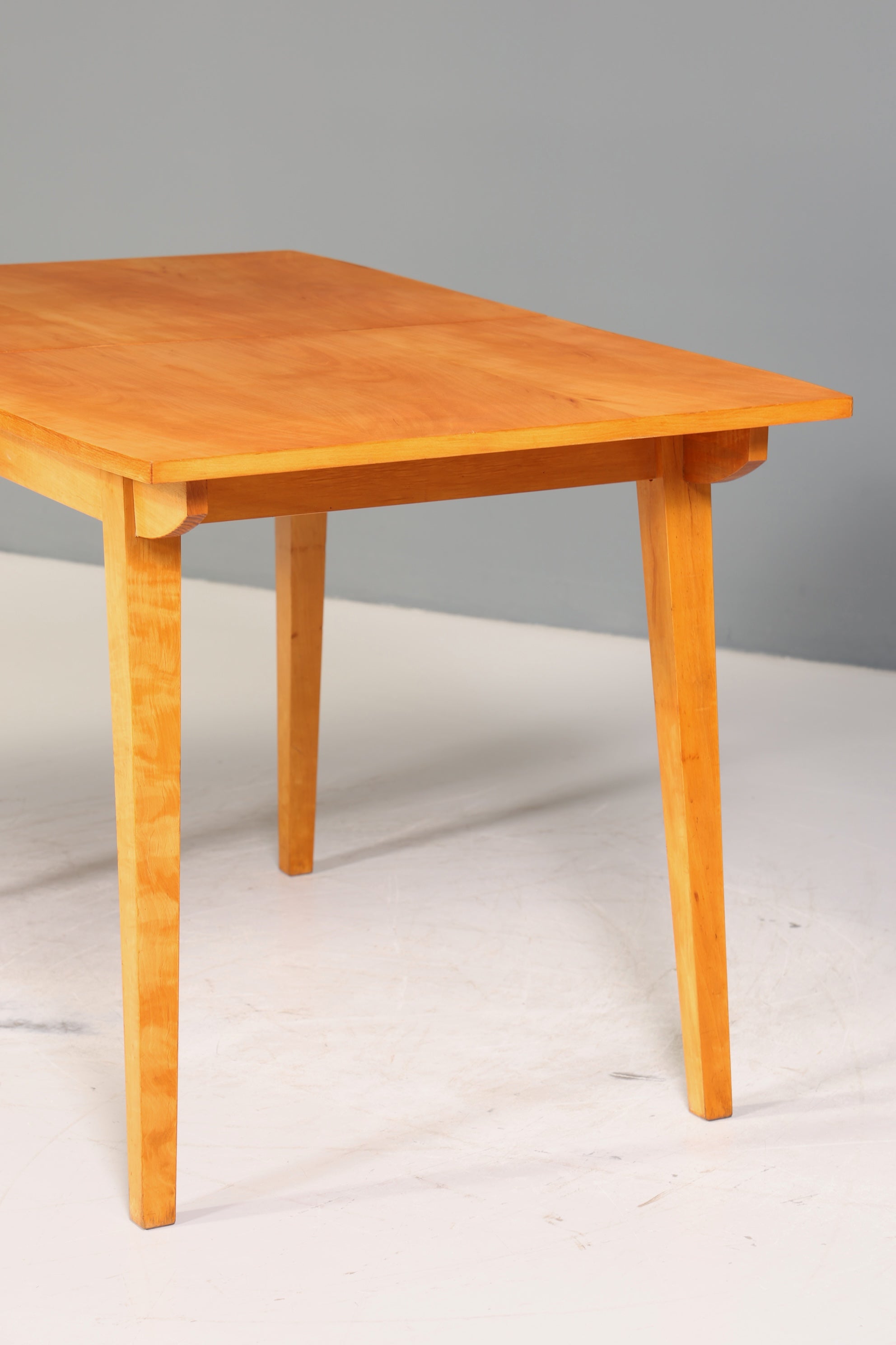 Schlichter Mid Century Esstisch ausziehbarer Vintage Tisch Retro Küchentisch