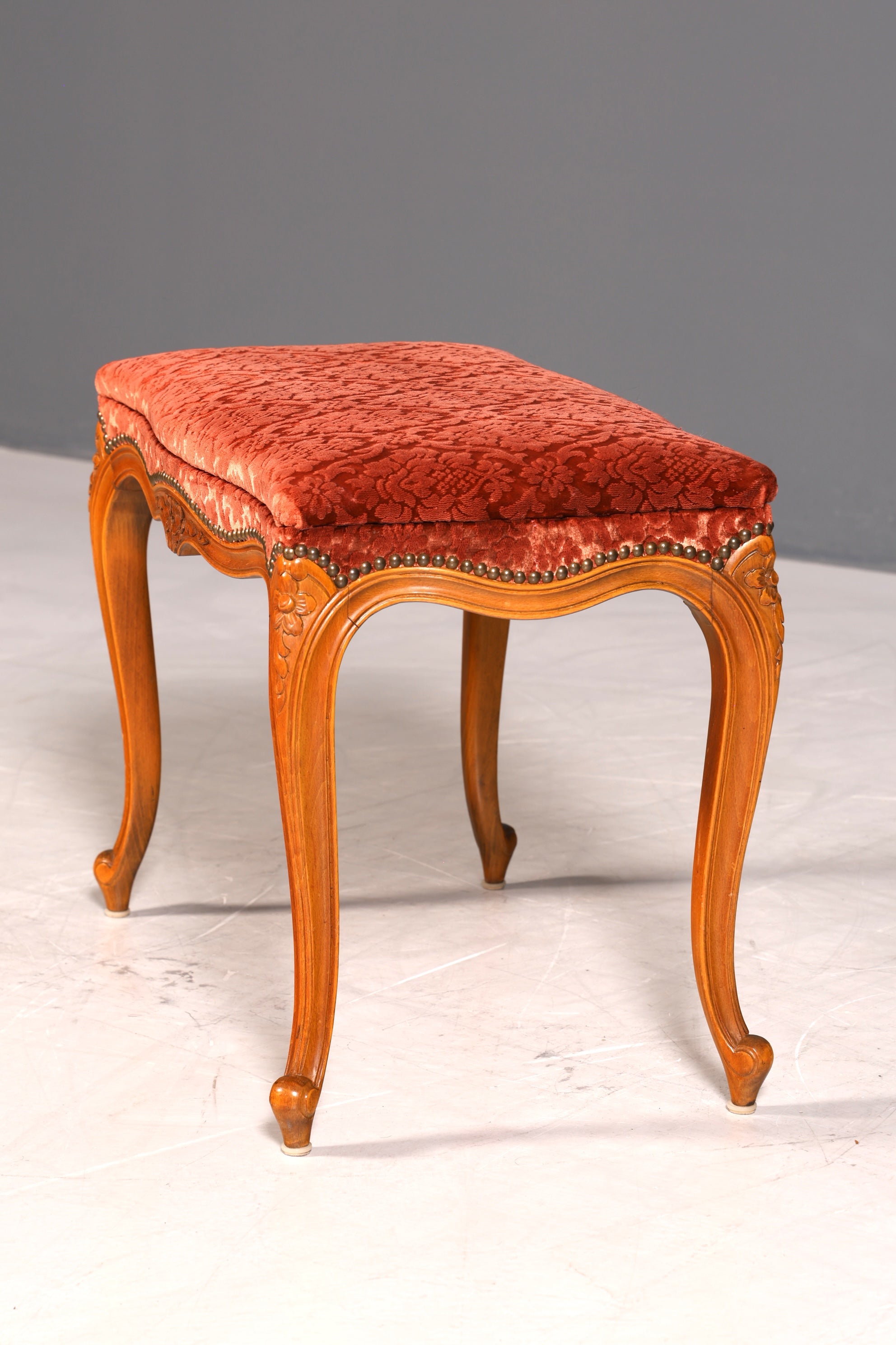 Wunderschöner Chippendale Hocker Barock Antik Stil Fussablage Schemel