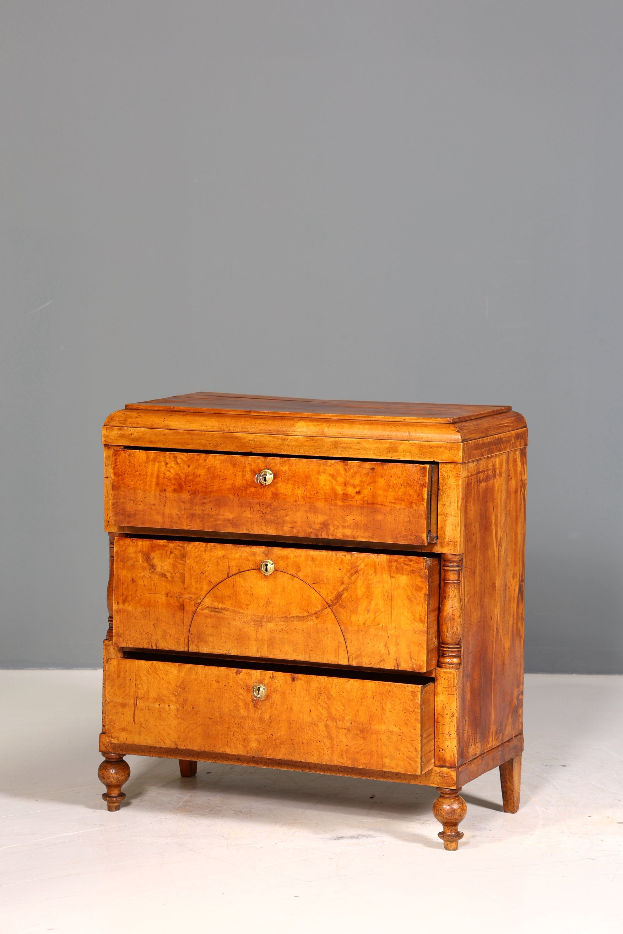 Wunderschöner Biedermeier Sekretär Antik Kommode Office Schreibkommode