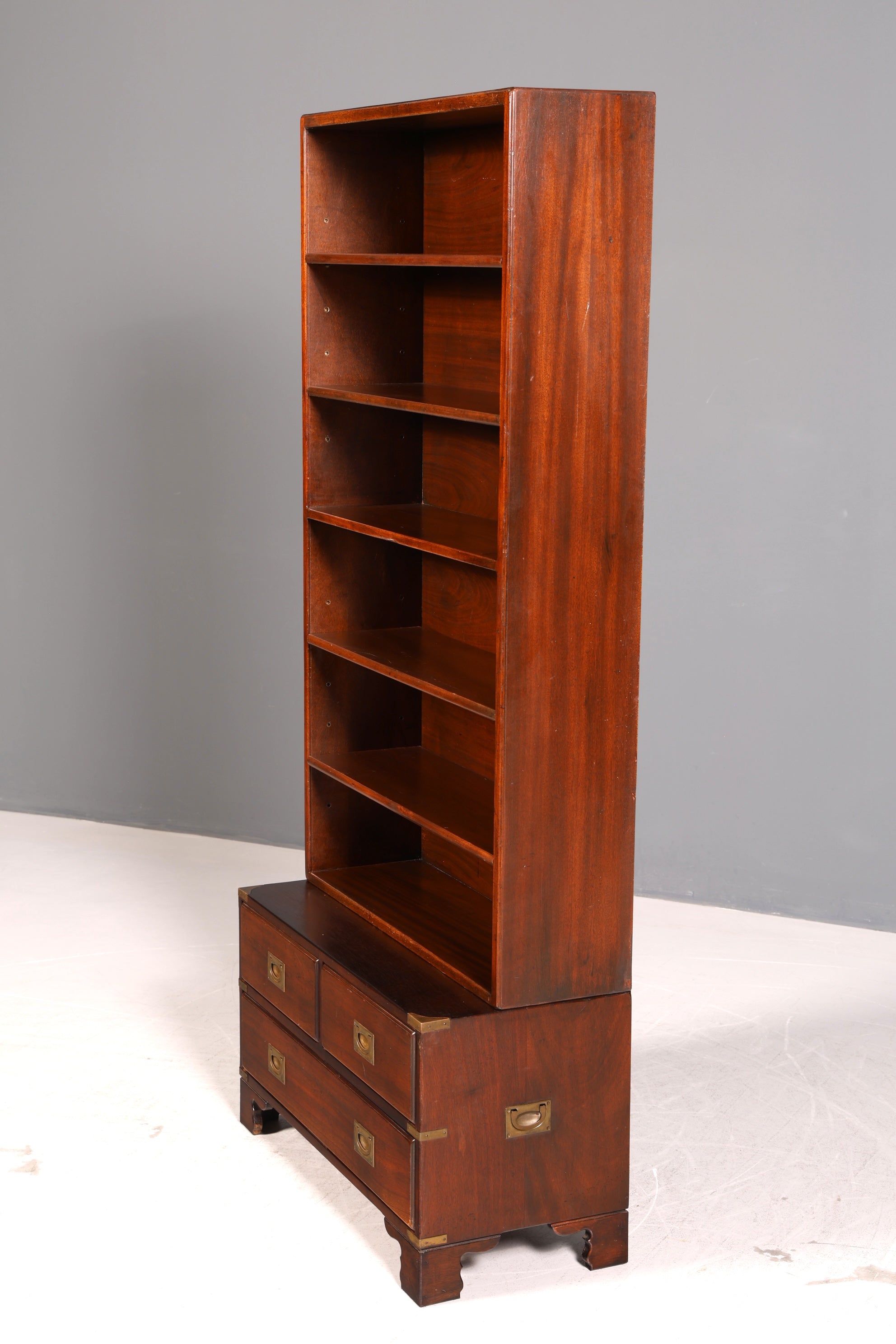 Wunderschönes Maritimes Regal Bücherregal Englisch Buchablage Echt Holz Bookshelf Kolonial Standregal Vintage