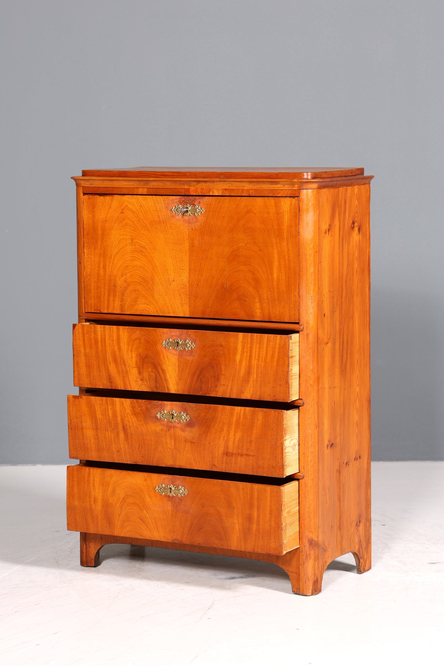 Traumhafter Biedermeier Sekretär Vertiko Antik Kommode Office Schreibkommode