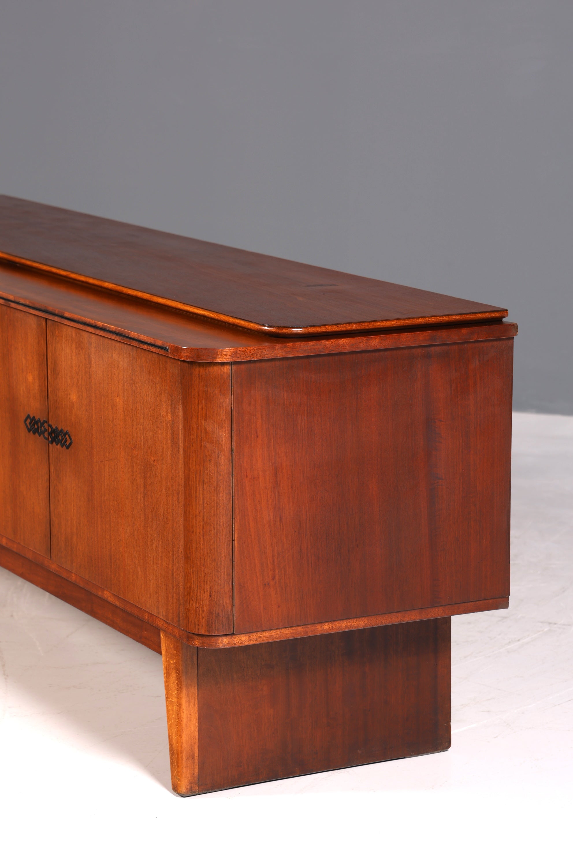 Schlichtes Mid Century Sideboard Vintage TV Kommode 60s Schrank Retro Longboard