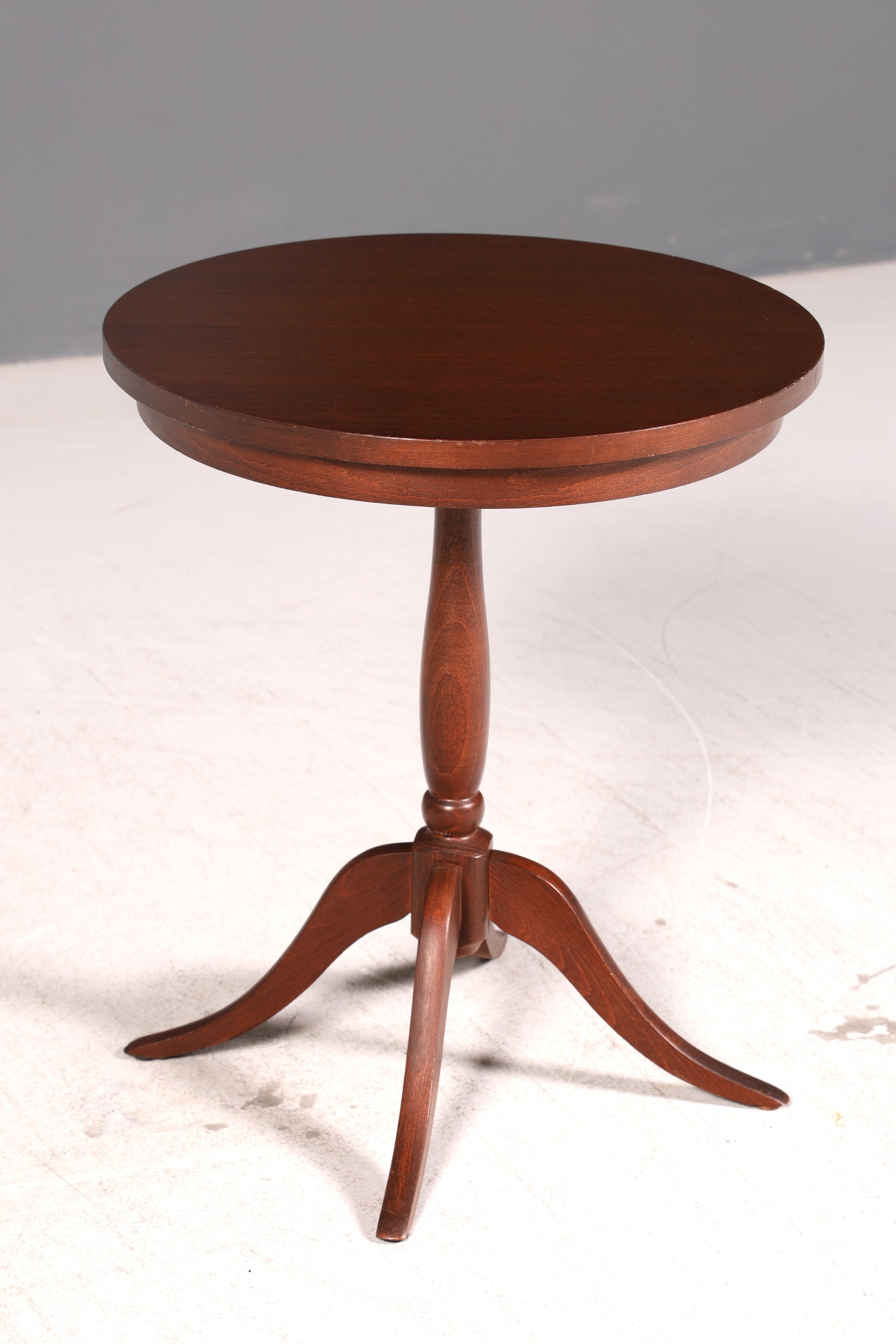 Edler Beistelltisch Blumentisch Mahagoni Antik Stil Dreibein Ablagetisch Vintage Tisch