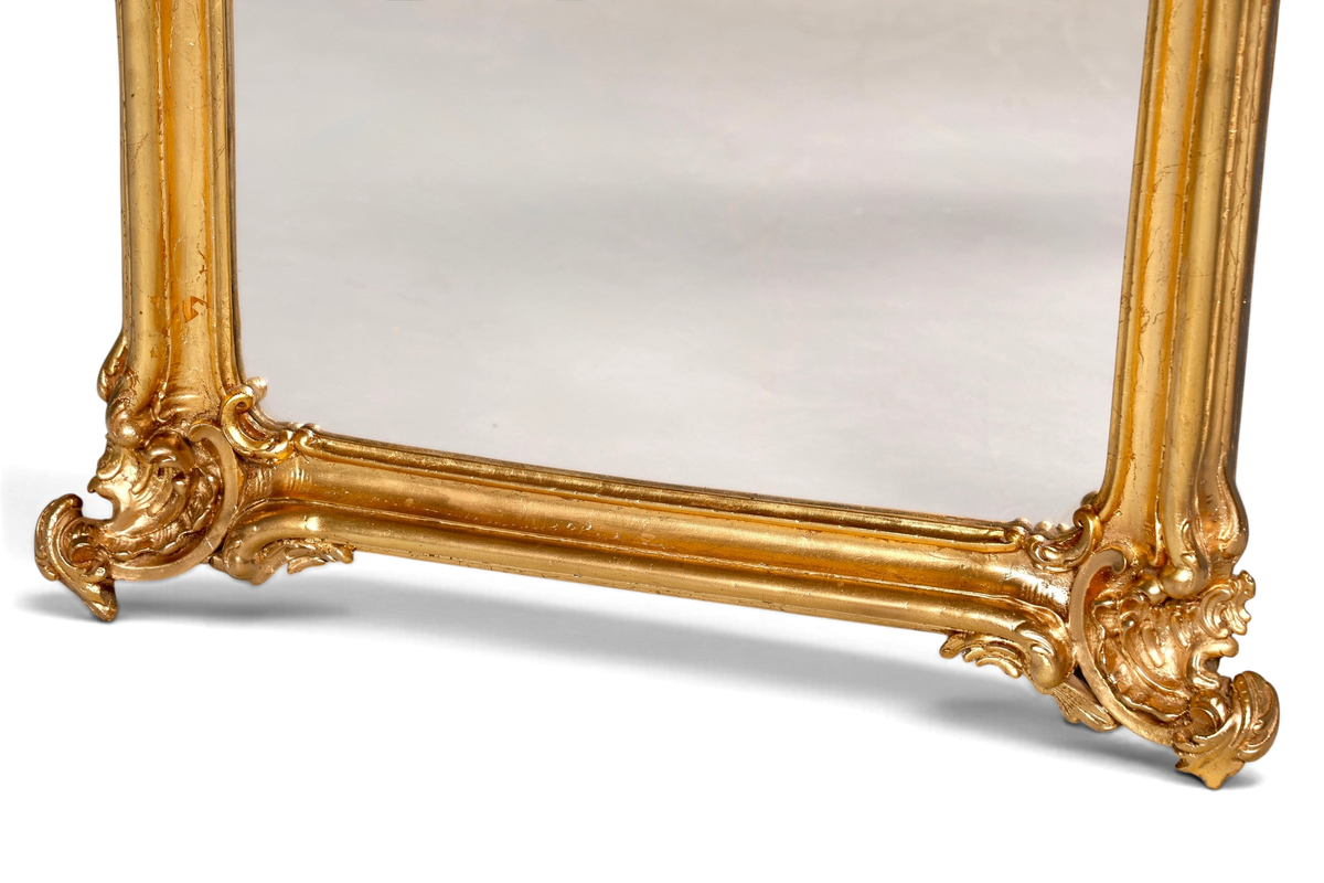 Traumhafter Prunk Barock Stil Standspiegel Gold Antik Stil Ornament Flurspiegel Spiegel