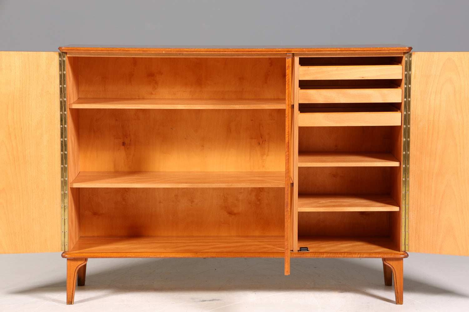 Wunderschönes Mid Century Highboard echt Holz Schrank Büro Kommode 60er Jahre