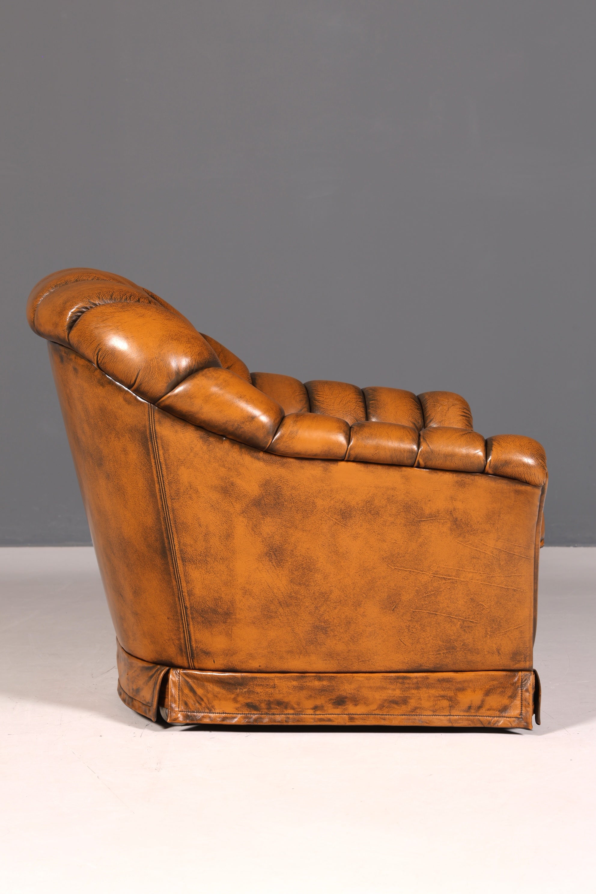 G152 Finish cm Stilvoller Original Chesterfield Sessel Englischer Armlehnsessel Englisch Herrensessel (Kopie)