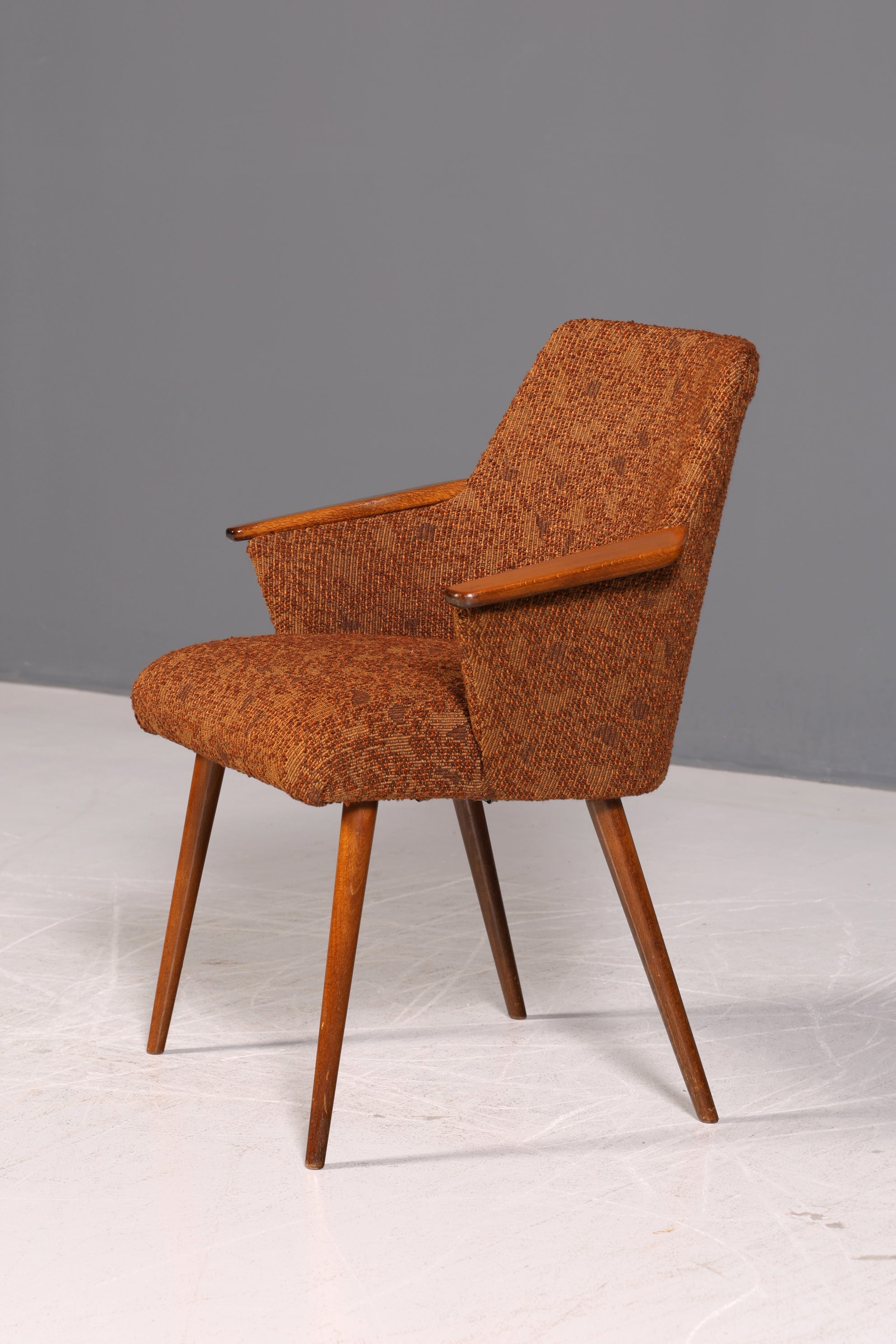 Wunderschöner Mid Century Stuhl Retro Armlehnstuhl Cocktailstuhl Küchenstuhl Sekretär Stuhl 1 von 4