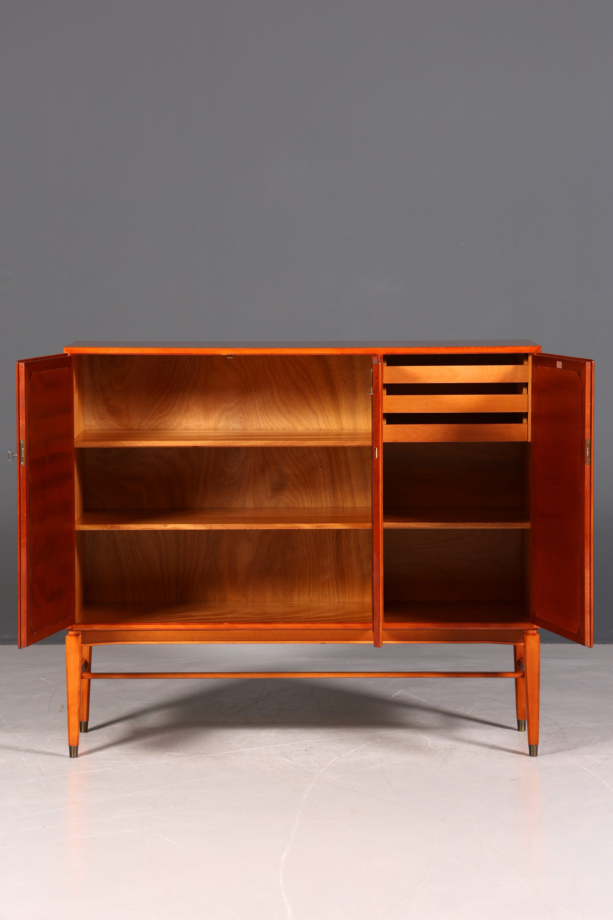 Wunderschöner Schrank im Gustavianischen Stil 60er Jahre Wäscheschrank Vertiko Mid Century Aktenschrank Kommode