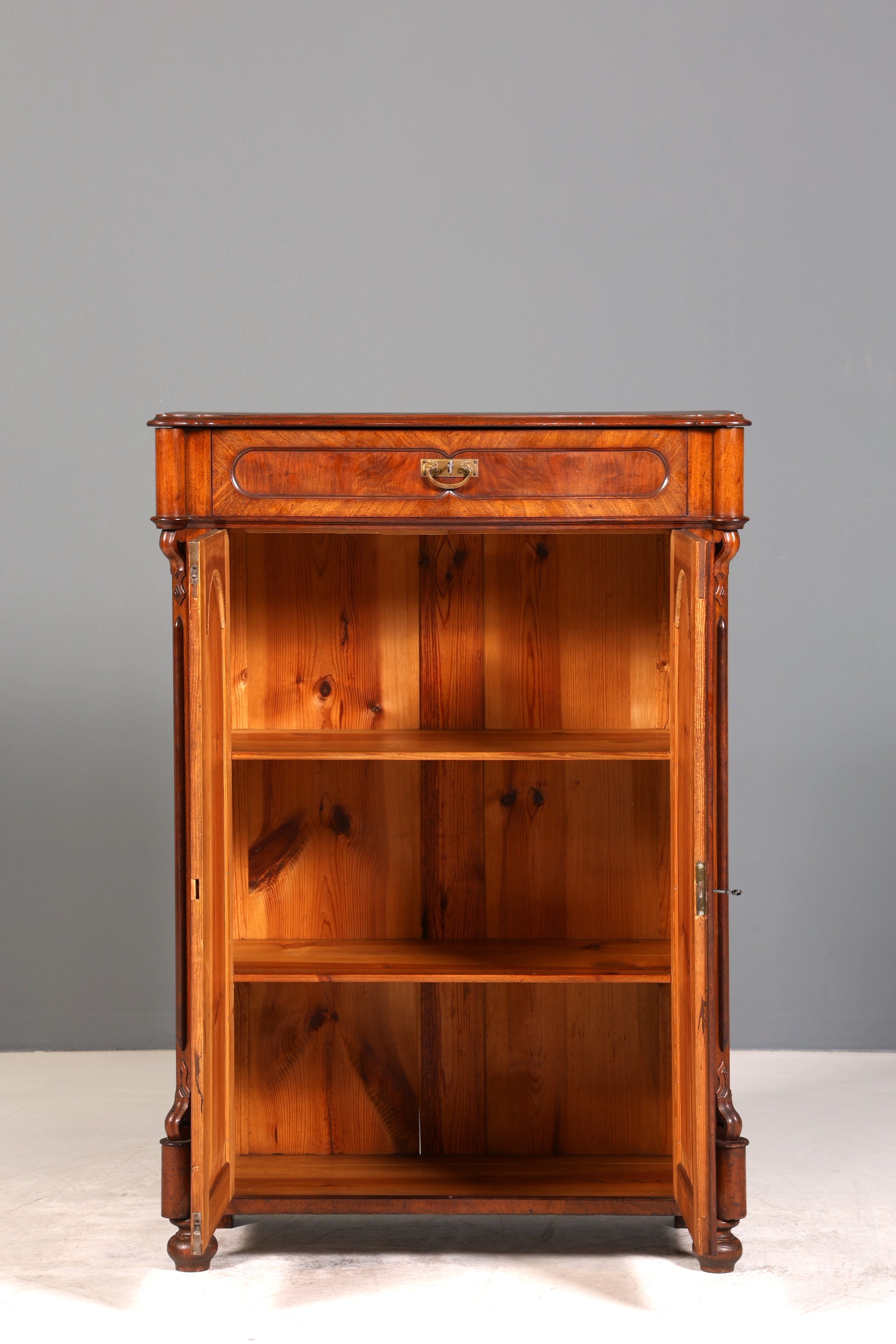 Traumhafter Louis Philippe Schrank um 1880 Gründerzeit Vertiko Highboard Schrank
