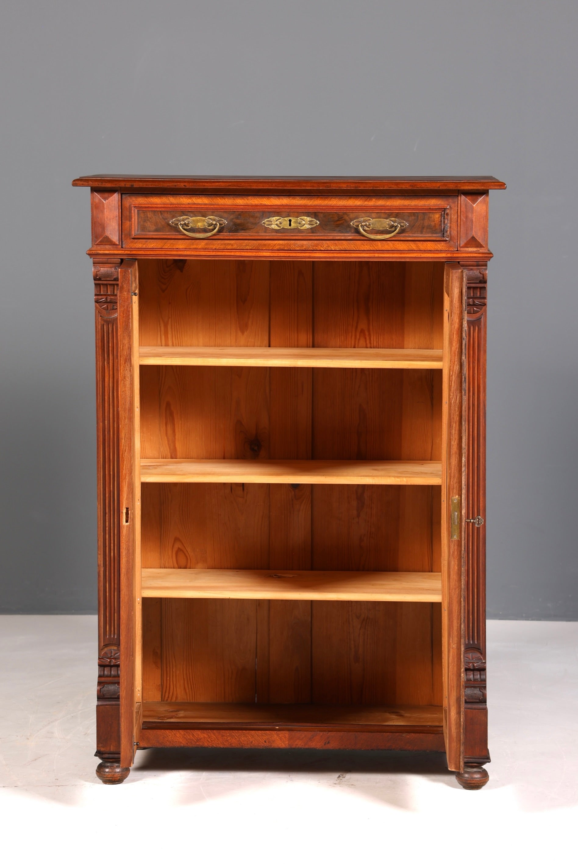 Traumhaftes Gründerzeit Vertiko Jugendstil Schrank Antik Highboard Kommode