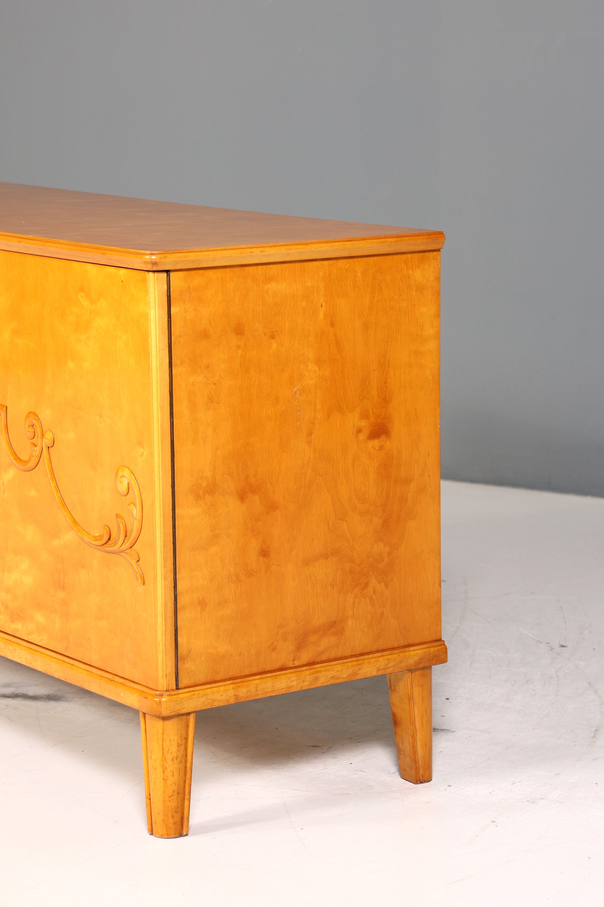 Wunderschönes Original Art Deco Sideboard Antik Schrank Birke TV Kommode um 1930