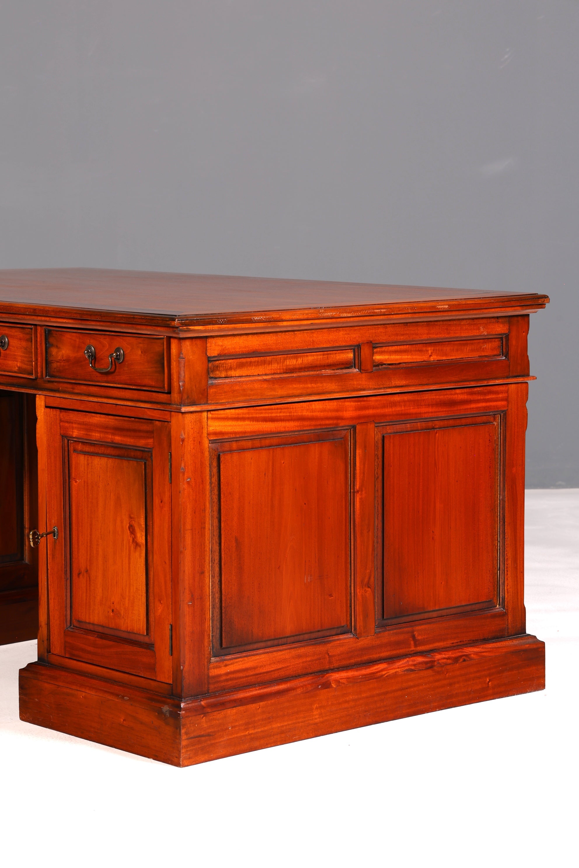 Beautiful English Mahogany Desk Antique Office Desk Partner Desk