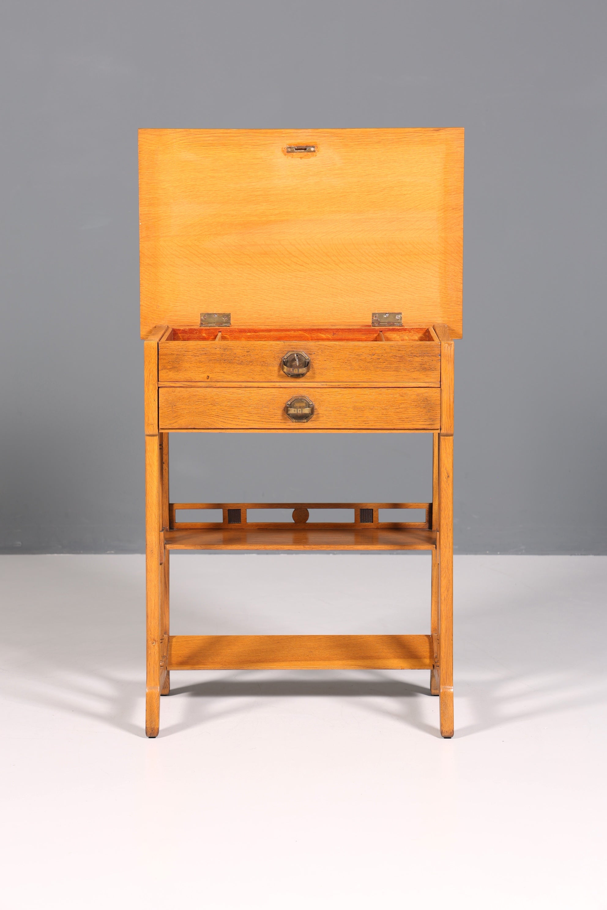 Wunderschöner Jugendstil Nähtisch Antik Beistelltisch um 1910 echt Holz Ablagetisch Kommode