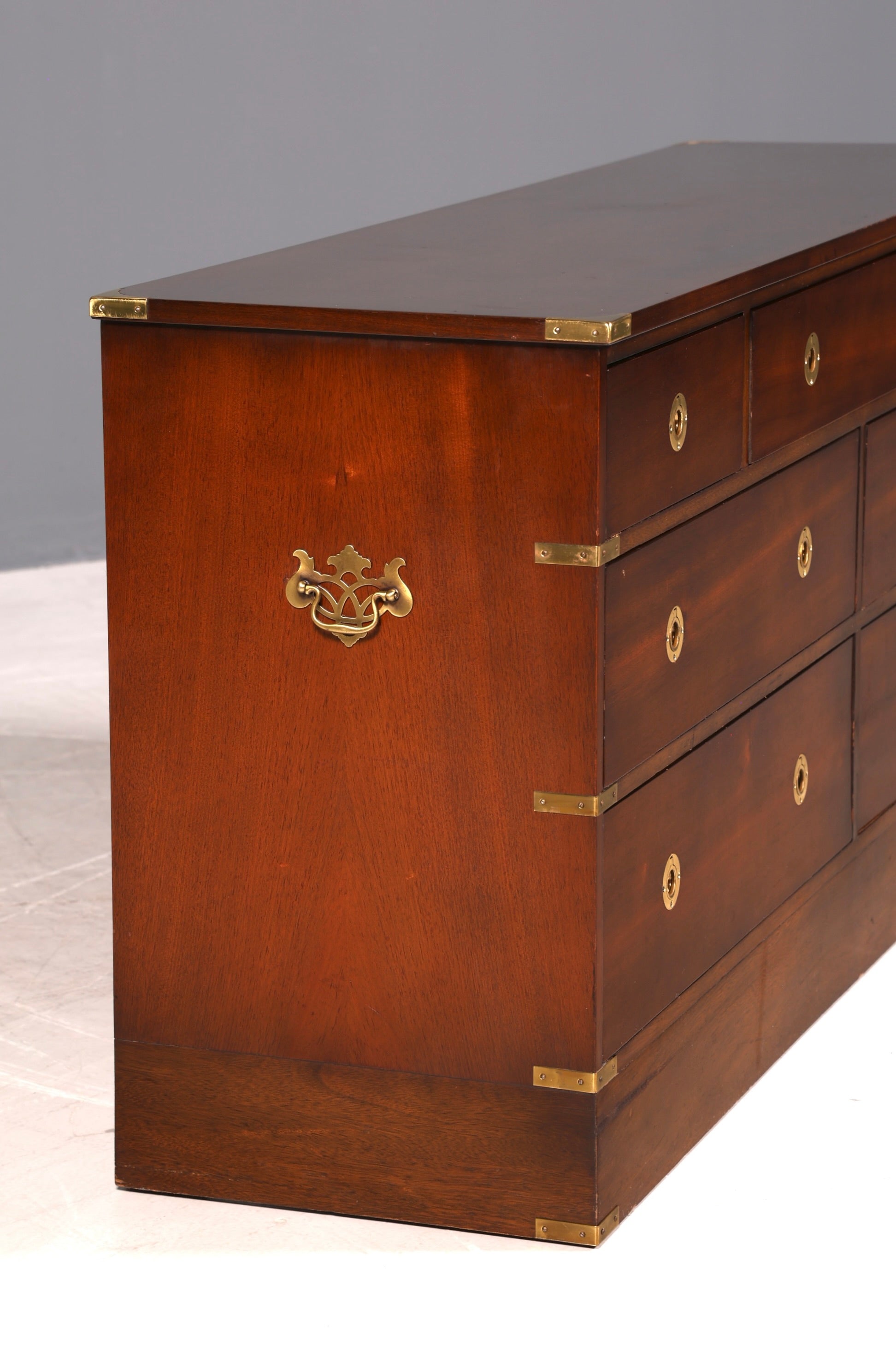 Traumhaftes Maritim Sideboard Englische Schiffs Kommode Englisch Antik Schrank Military Chest