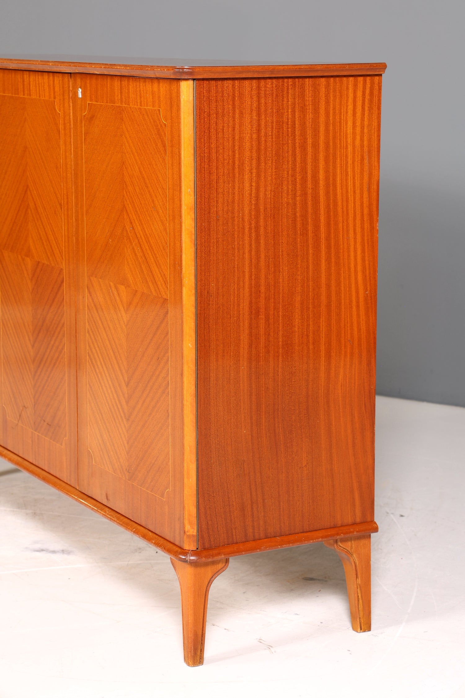 Wunderschönes Mid Century Highboard echt Holz Schrank Büro Kommode 60er Jahre
