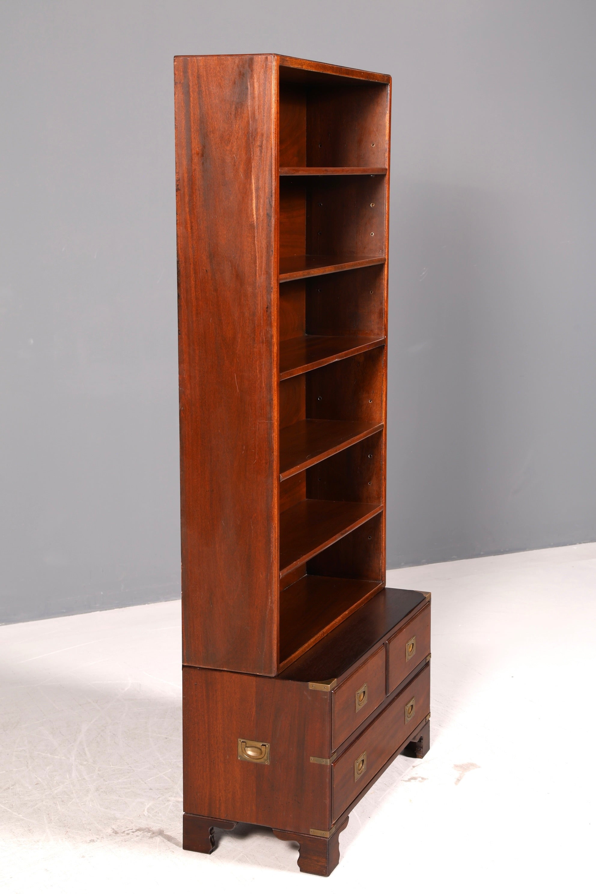 Wunderschönes Maritimes Regal Bücherregal Englisch Buchablage Echt Holz Bookshelf Kolonial Standregal Vintage