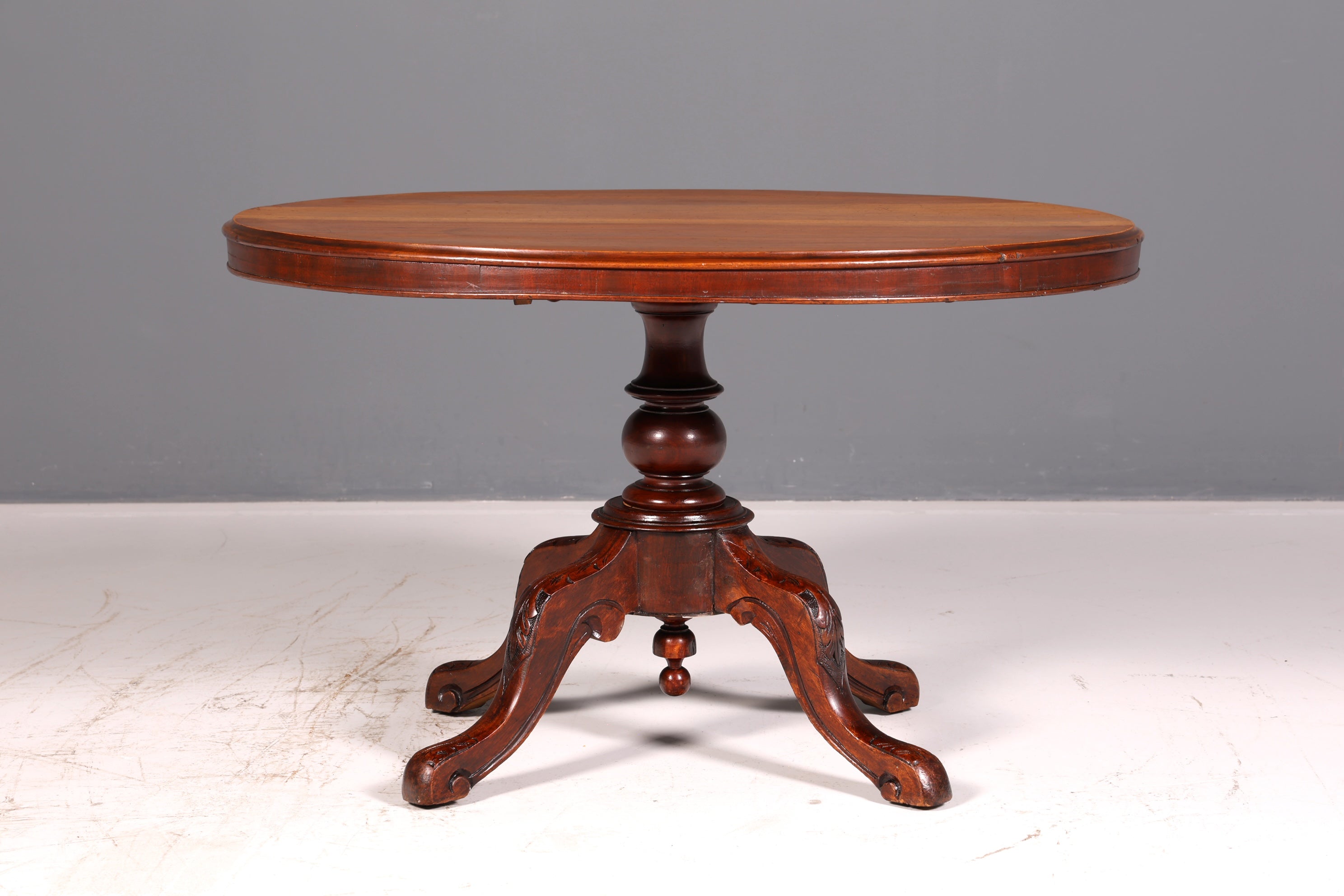 Edler Louis Philippe Esstisch Oval Tisch Echt Holz Esszimmertisch Englisch Küchentisch