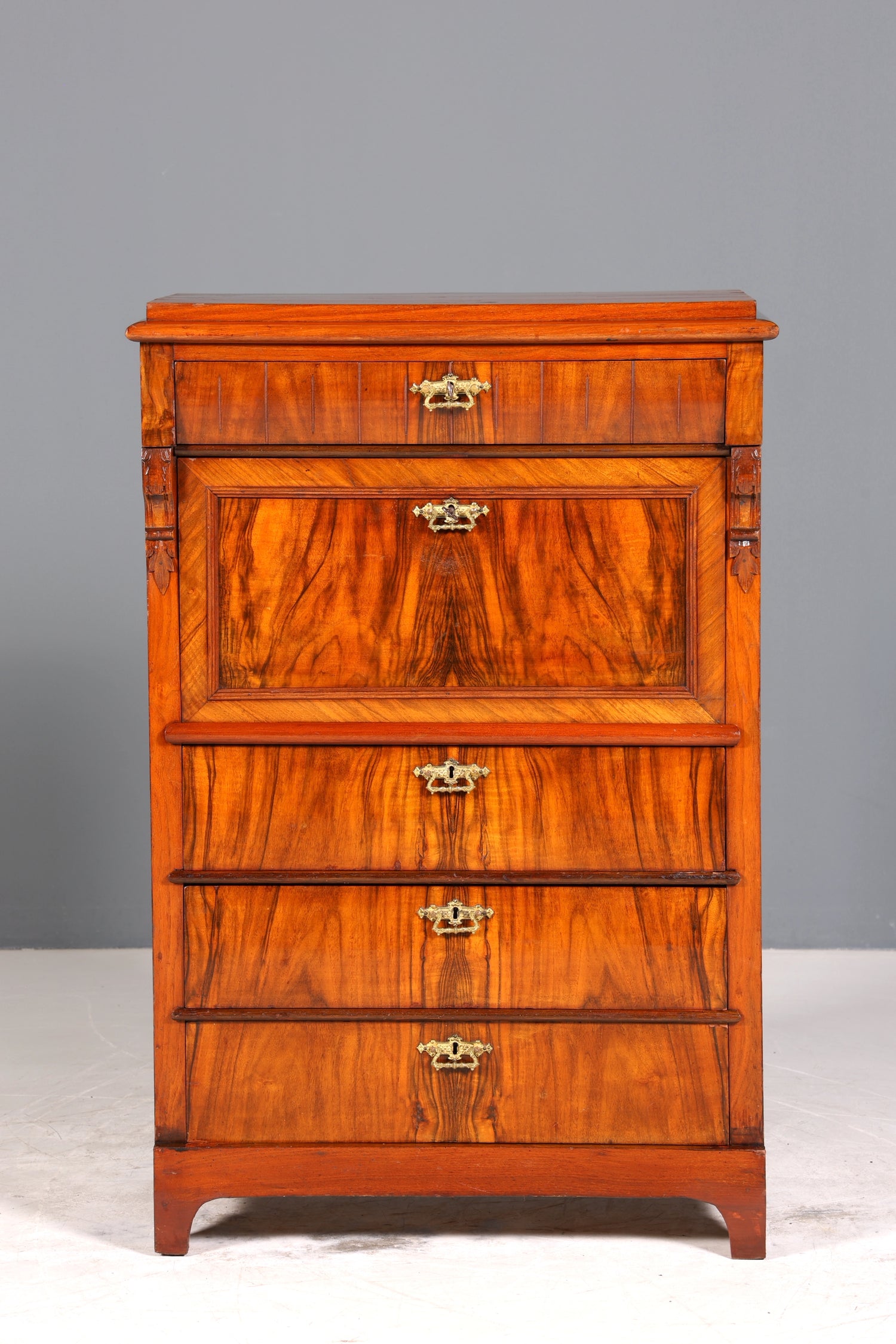 Wunderschöne Gründerzeit Kommode Jugendstil Vertiko Antik Highboard Kommode Schubladenkommode