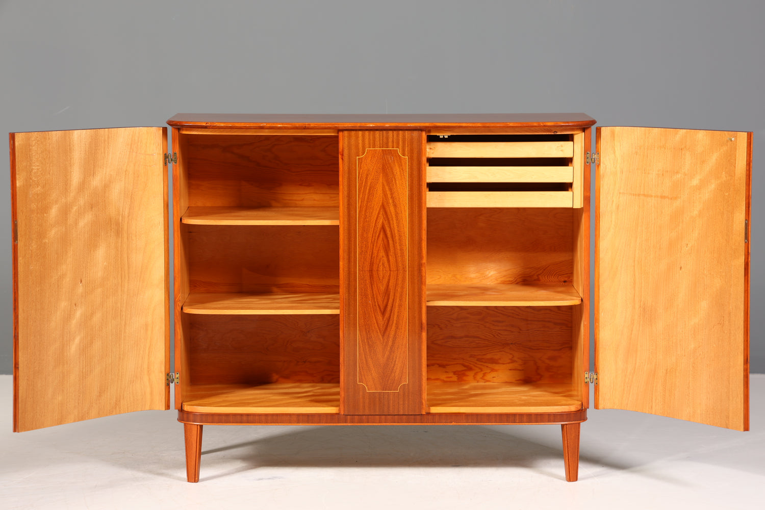 Traumhafter Schrank Antik Sideboard Highboard um 1950 Aktenschrank Barock Stil Intarsien