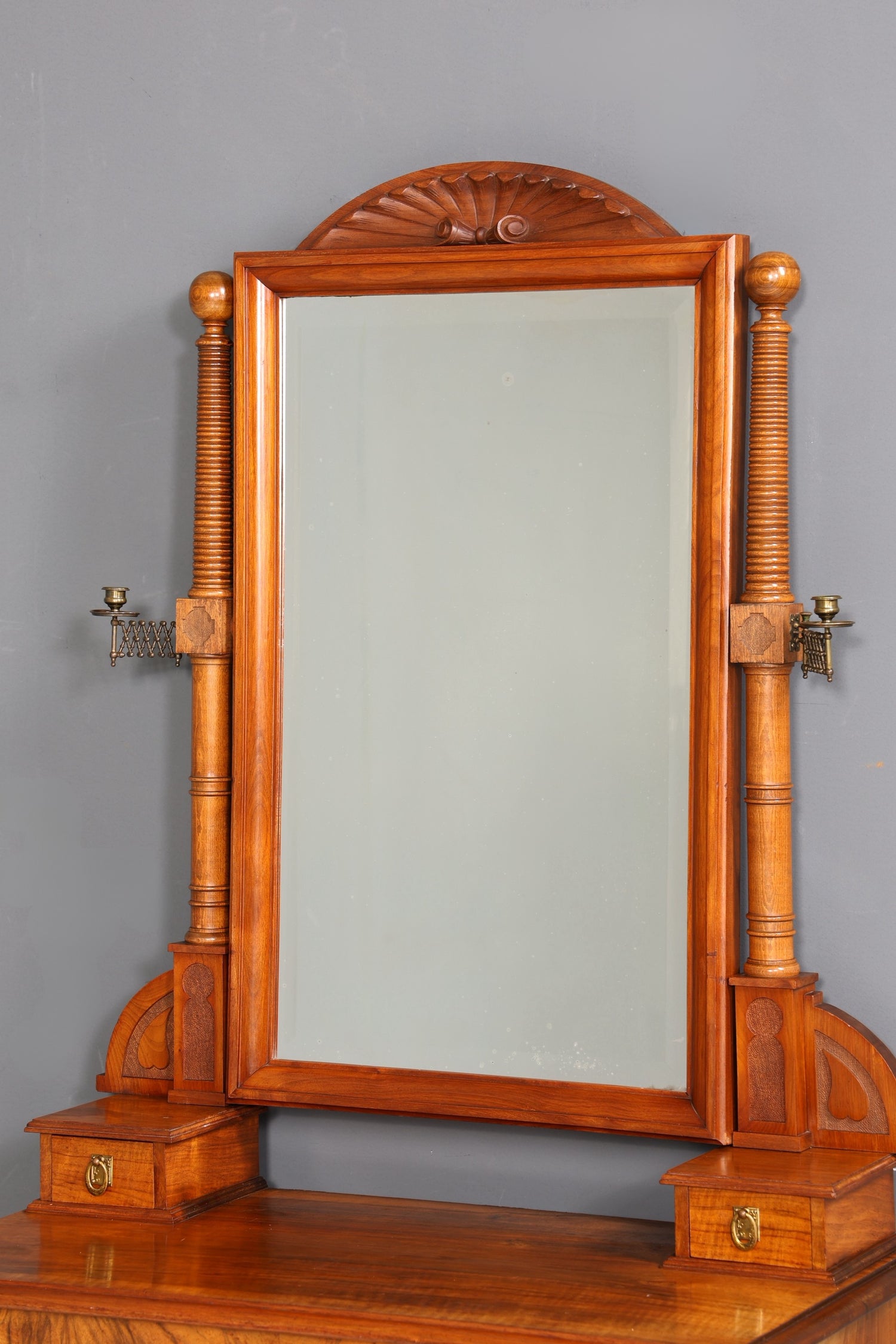 Wunderschöne Gründerzeit Kommode Antik Louis Philippe Sideboard mit Spiegel Flurkommode