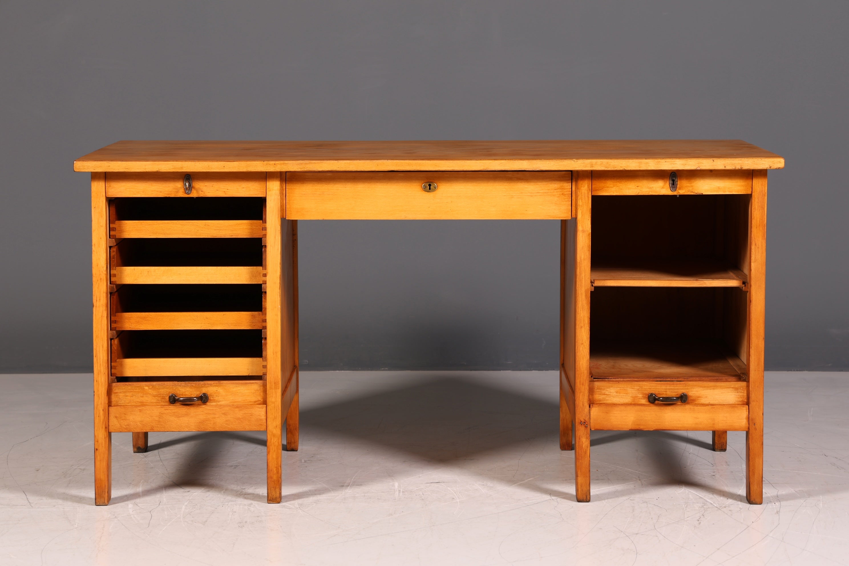 G148 Finish cm Wunderschöner Mid Century Schreibtisch Danish Design Bürotisch 60er Jahre Office Table