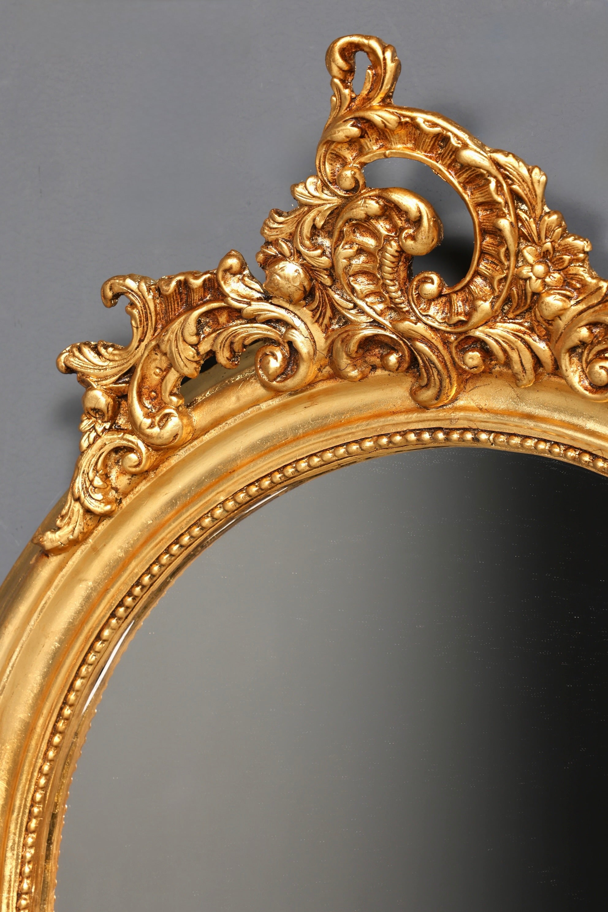 Stilvoller Prunk Barock Stil Standspiegel Antik Stil Ornament Flurspiegel Gold Spiegel