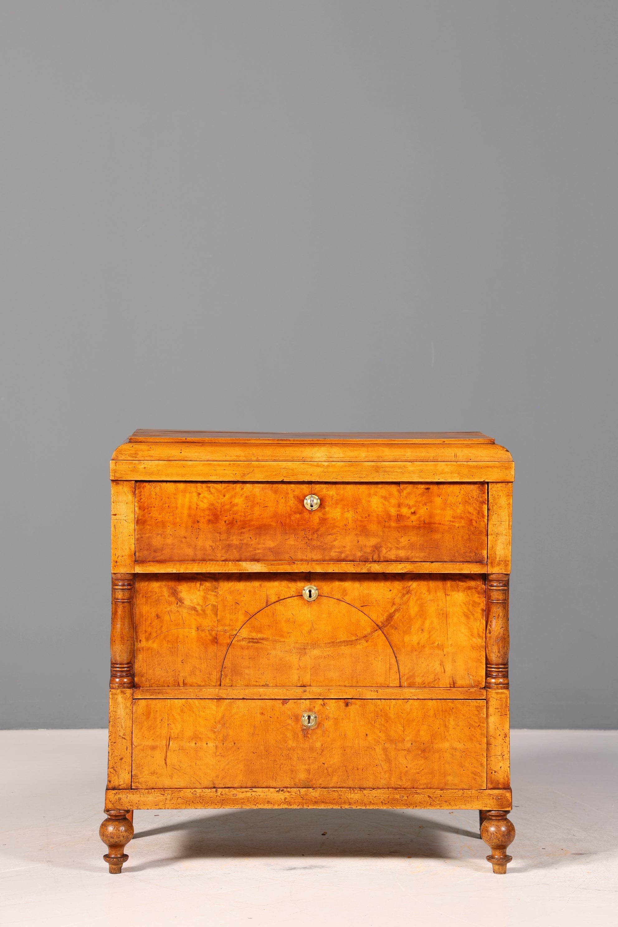Wunderschöner Biedermeier Sekretär Antik Kommode Office Schreibkommode